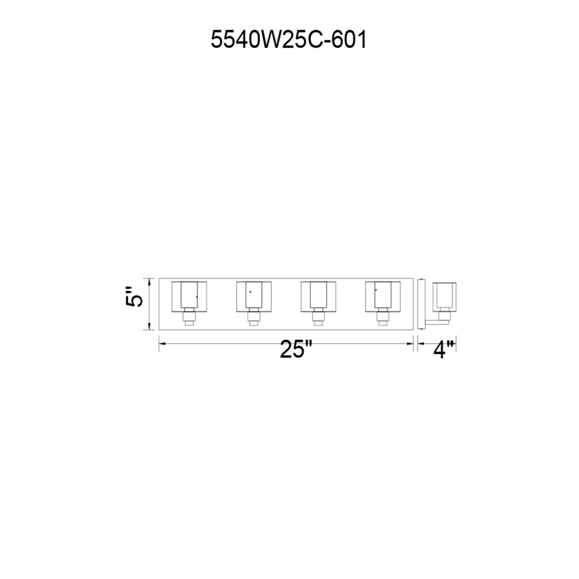 Shown in Chrome finish and Clear shade