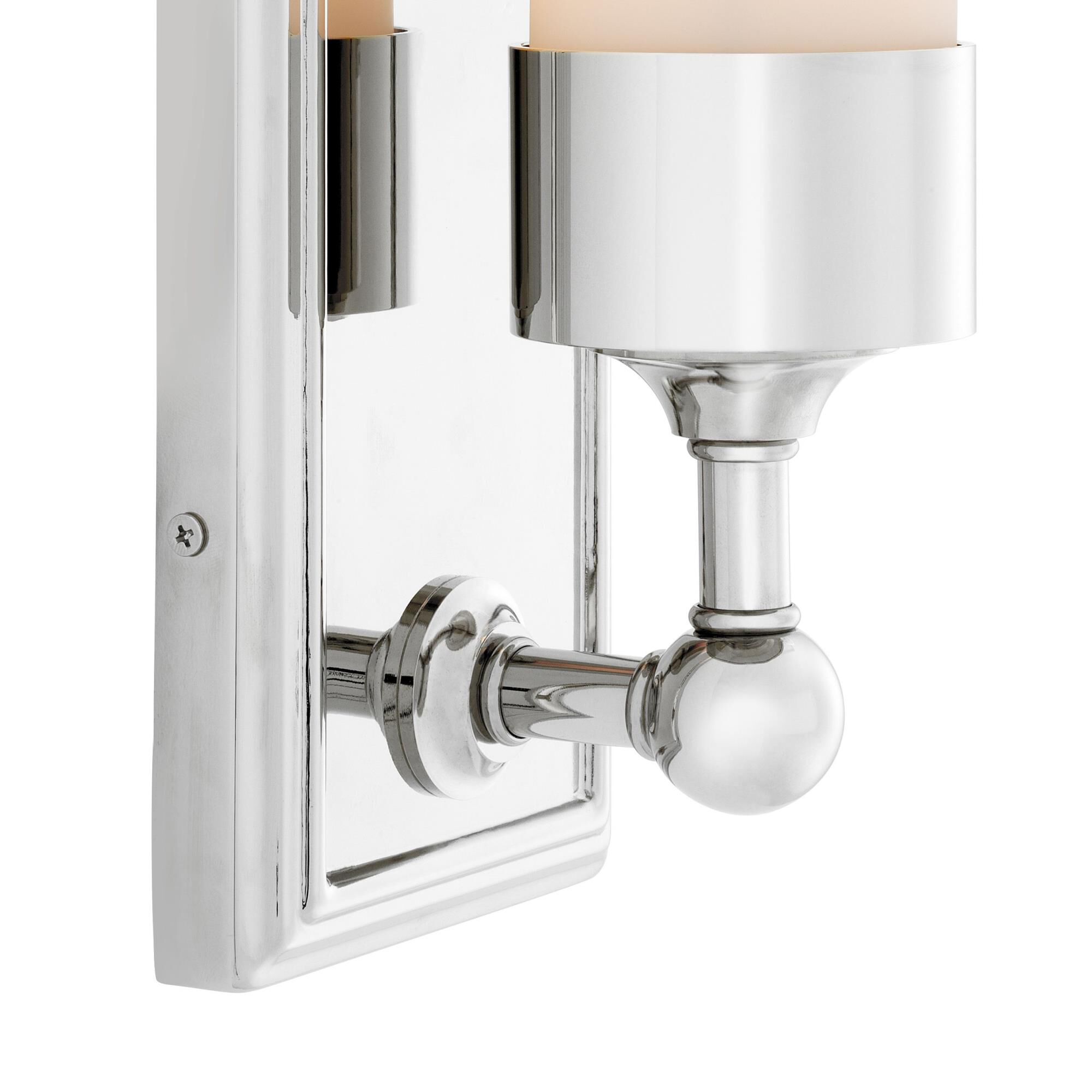 Shown in Nickel finish and Frosted glass