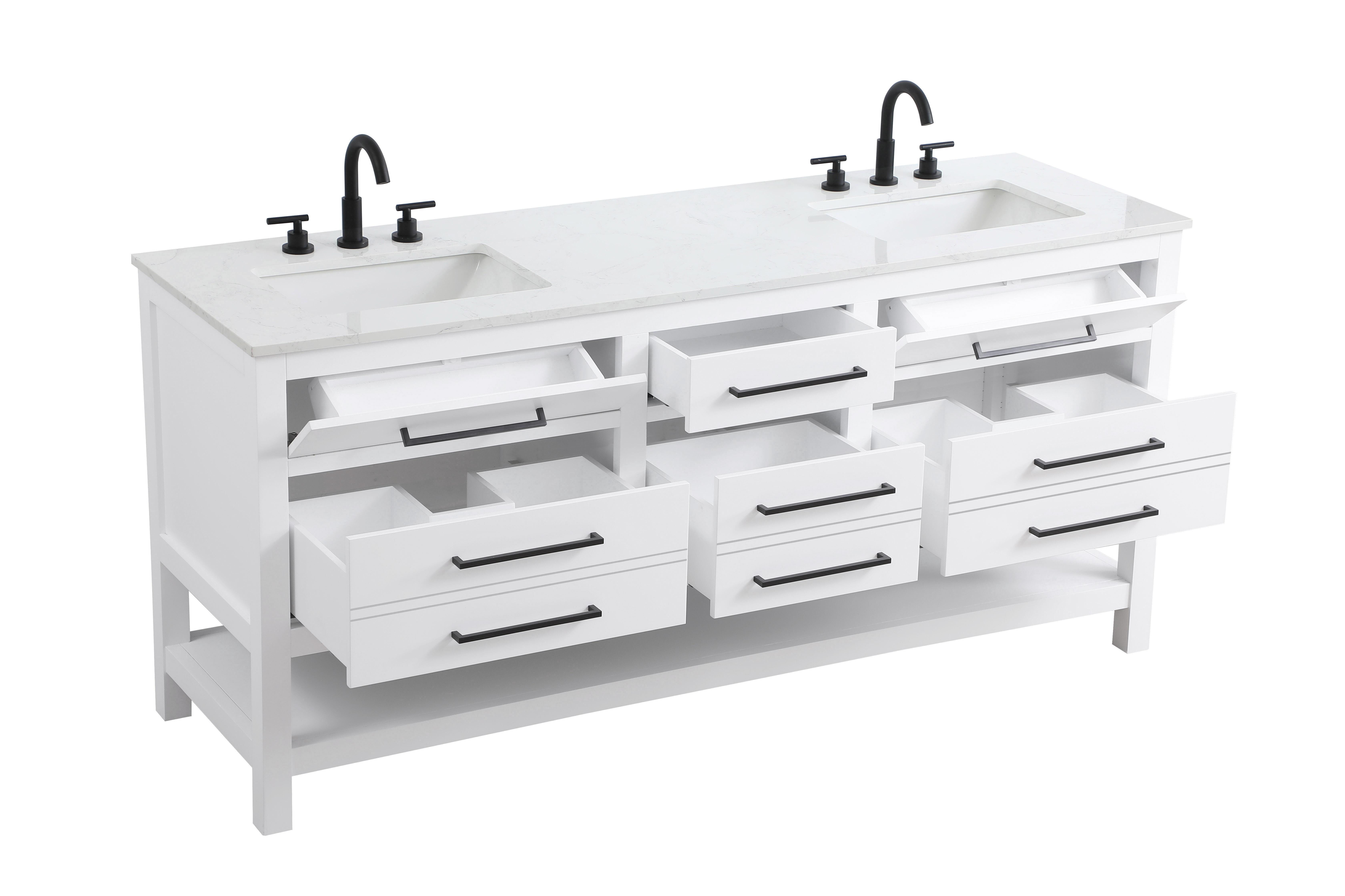 Shown in White finish