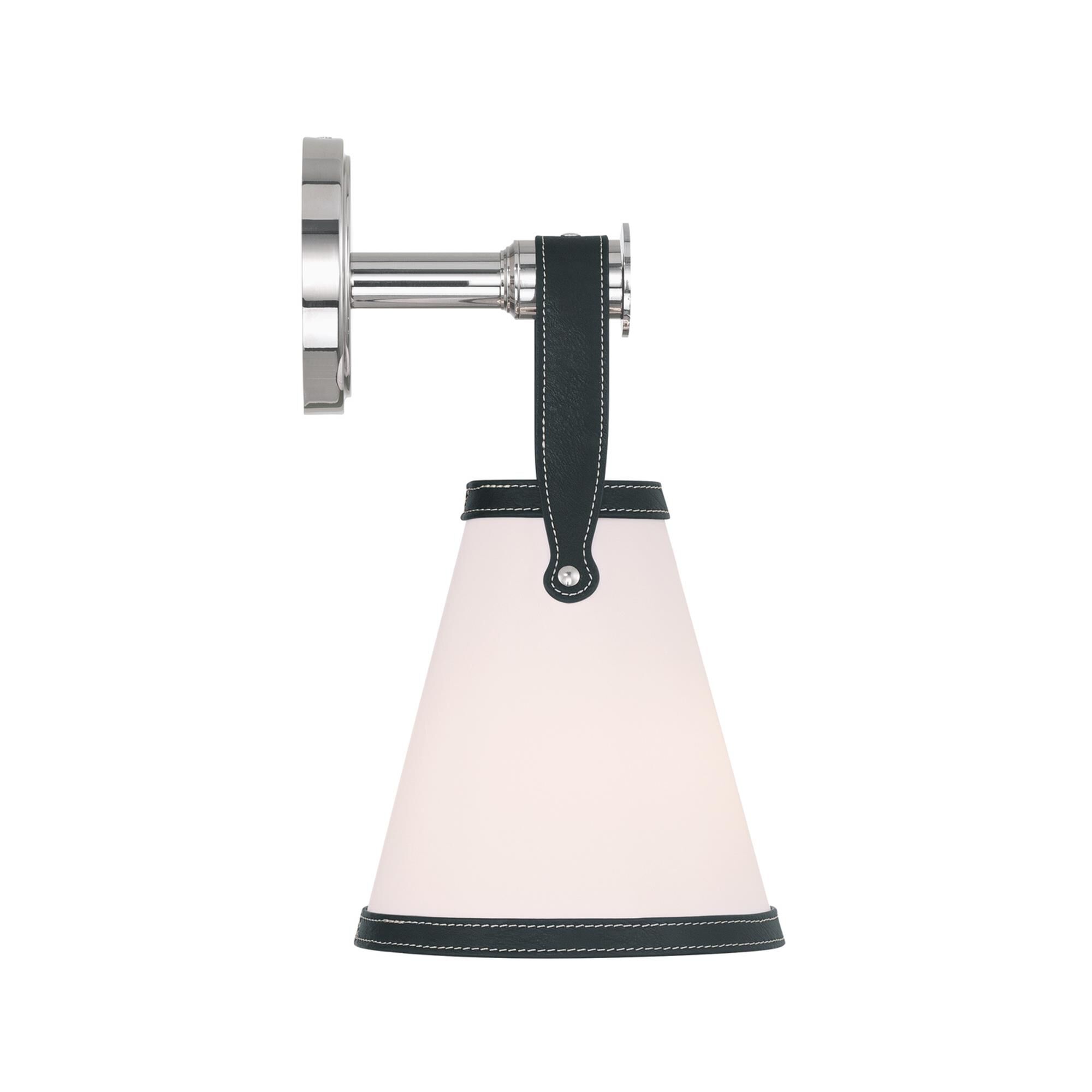 Shown in Polished Nickel finish and Fabric glass and Fabric shade