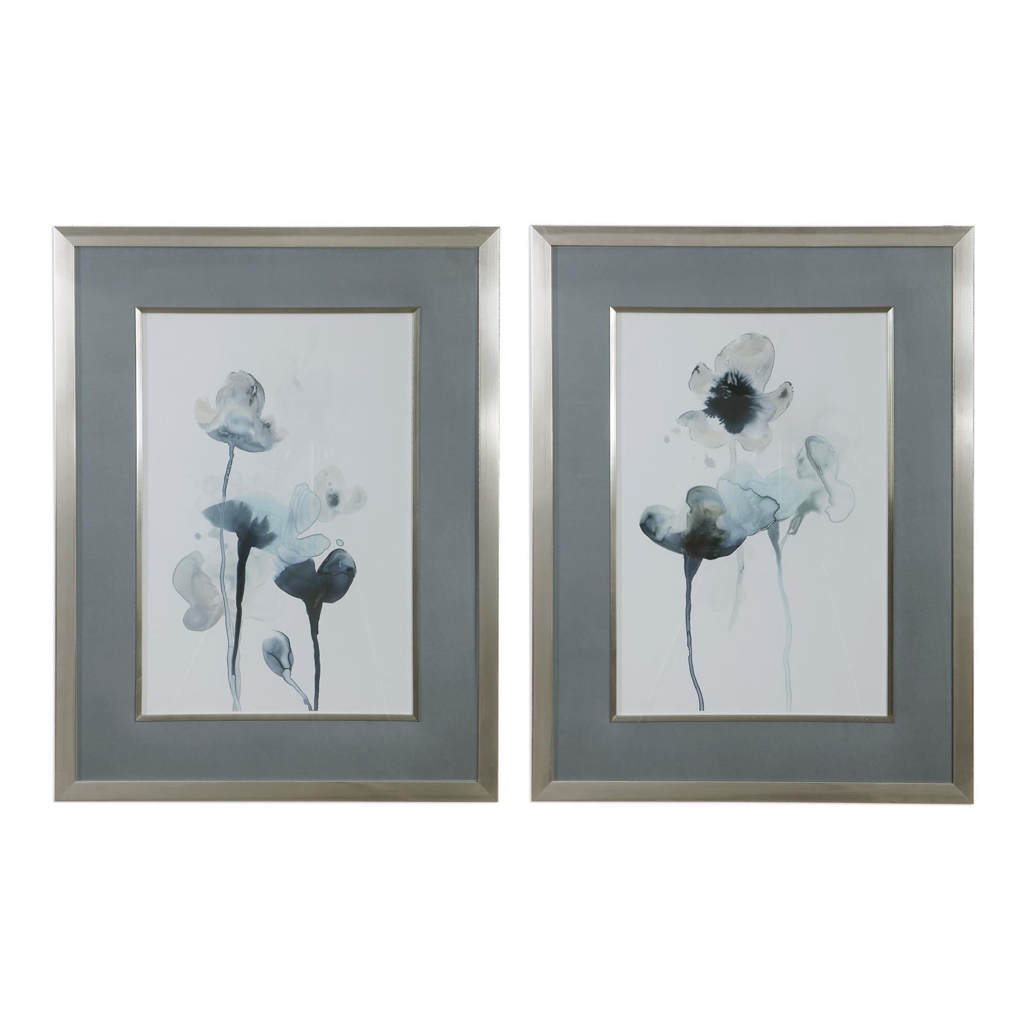 Uttermost Midnight Blossoms Framed Prints Set/2 Print by Uttermost
