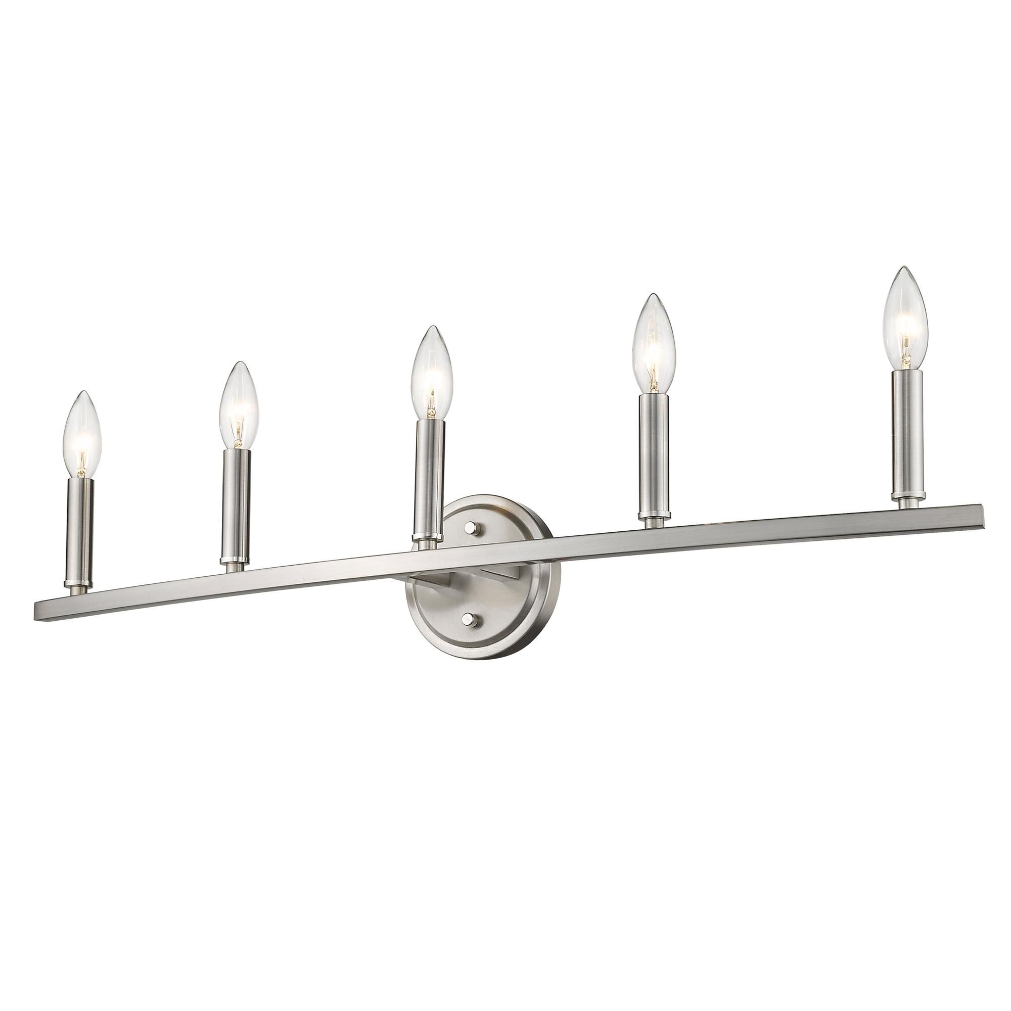 Shown in Satin Nickel finish and -- glass and -- shade
