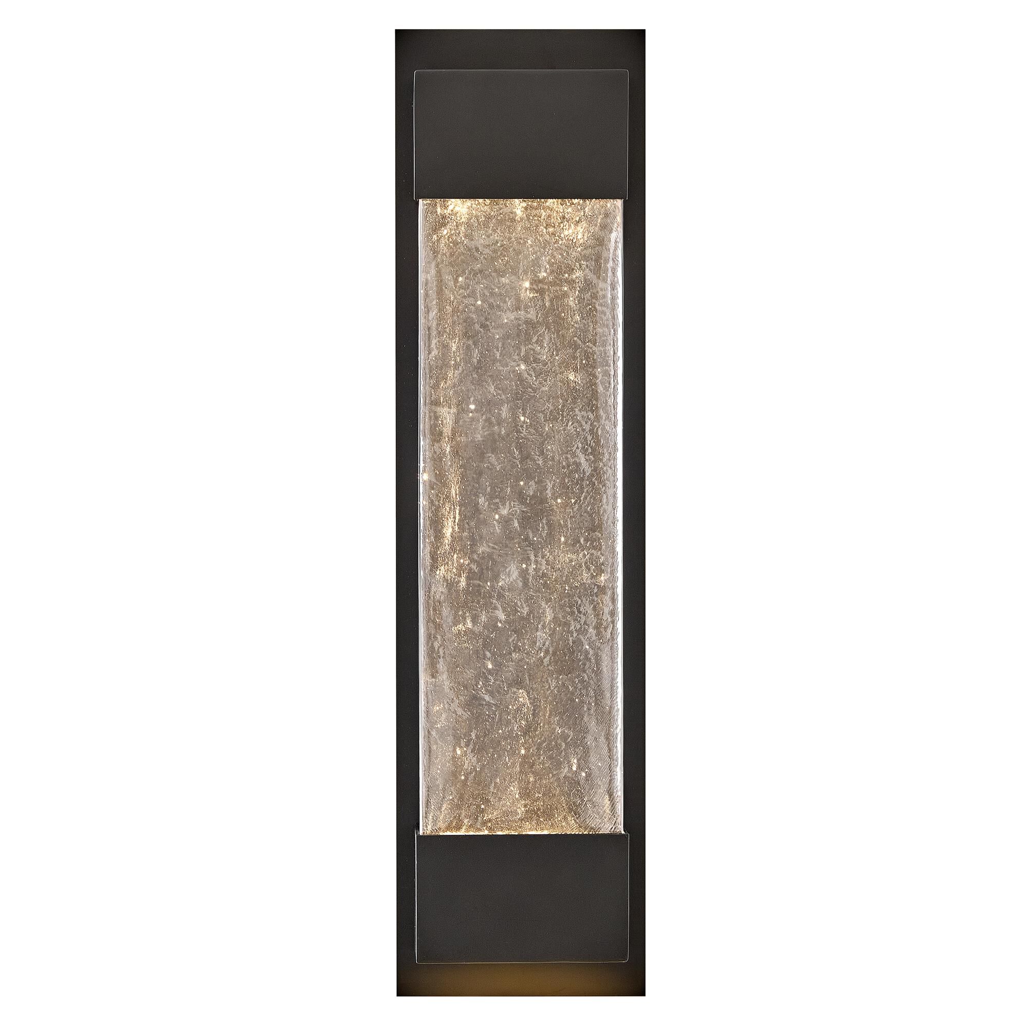 Shown in Black finish and Clear glass