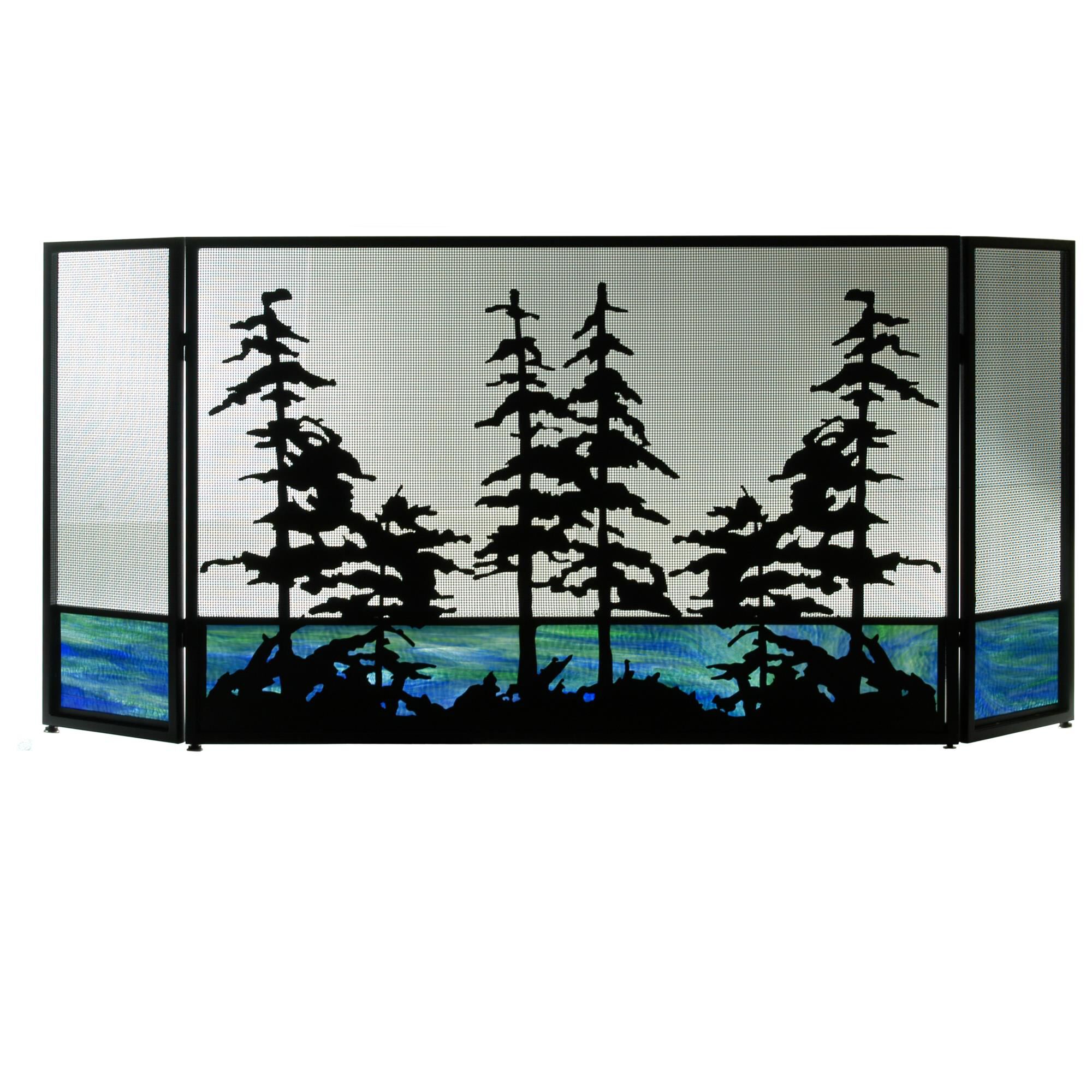Tall Pines Fireplace Screen by Meyda Lighting