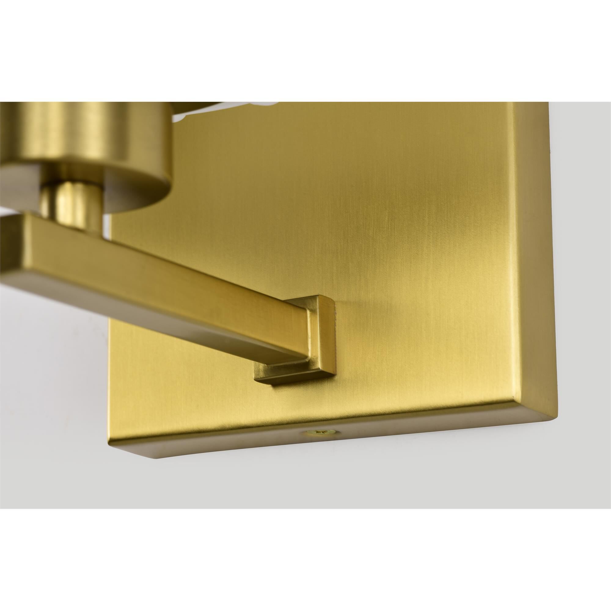 Shown in Vintage Brass finish and Etched White glass