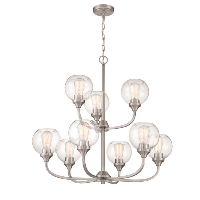 Glenda 29 Inch 9 Light Chandelier by Craftmade