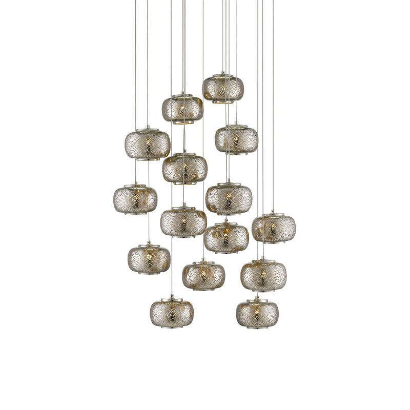 Pepper 15 Light LED Multi Light Pendant by Currey and Company
