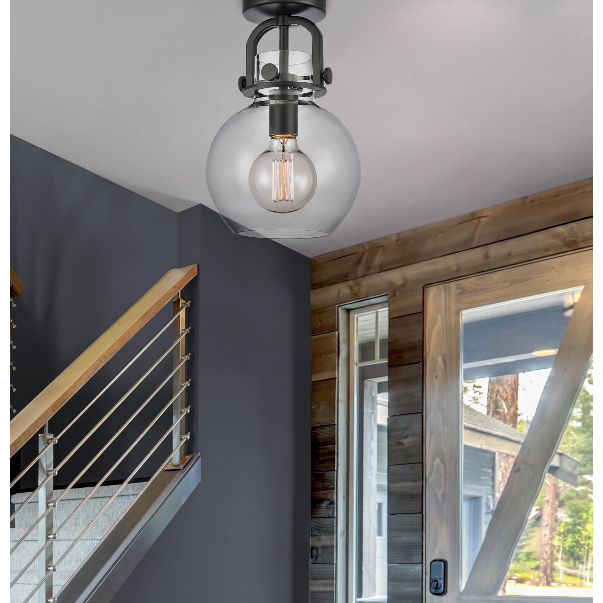 Bruno Marashlian Newton 8 Inch 1 Light Flush Mount by Innovations Lighting