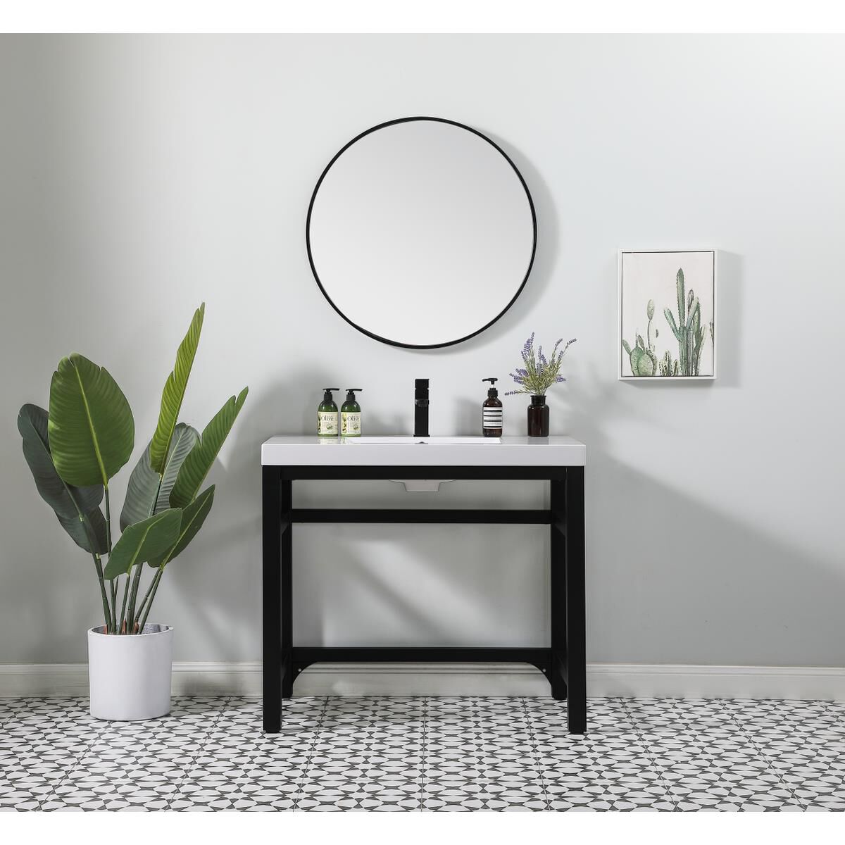 Shown in Black finish