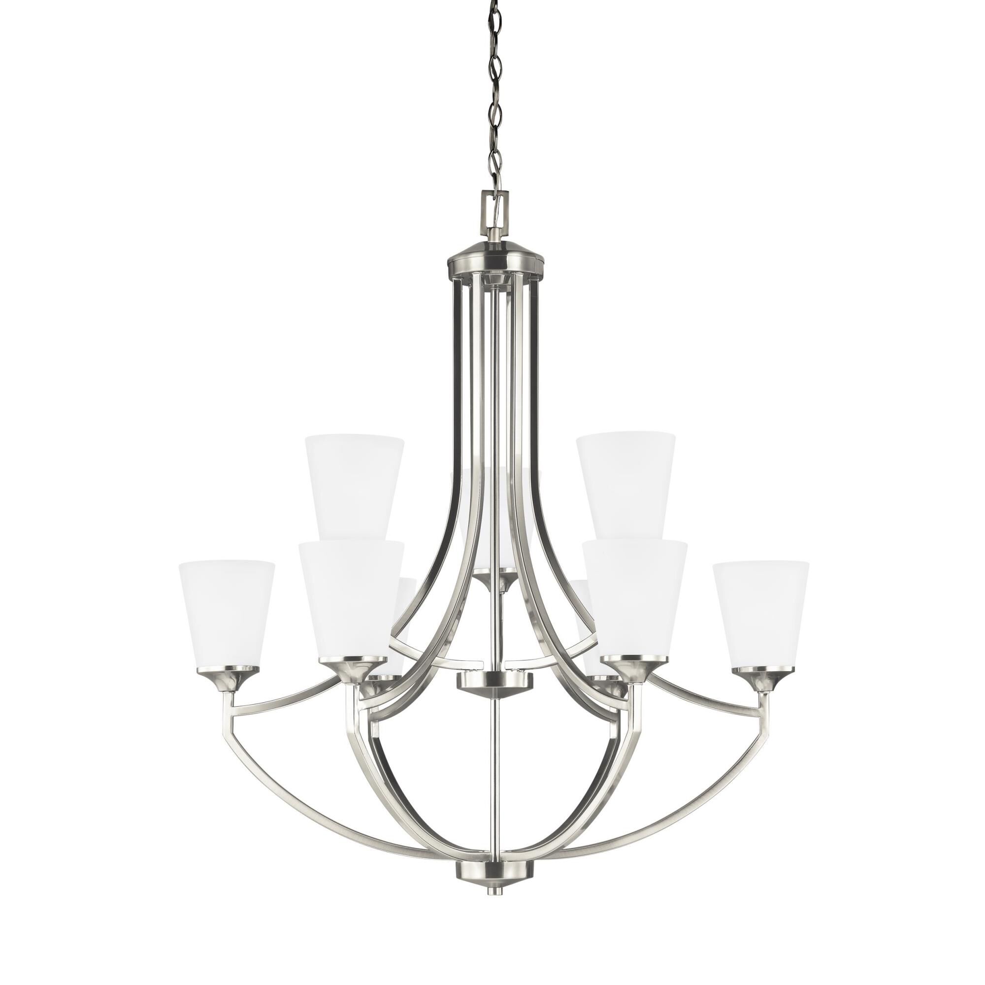 Hanford 33 Inch 9 Light LED Chandelier by Generation Lighting