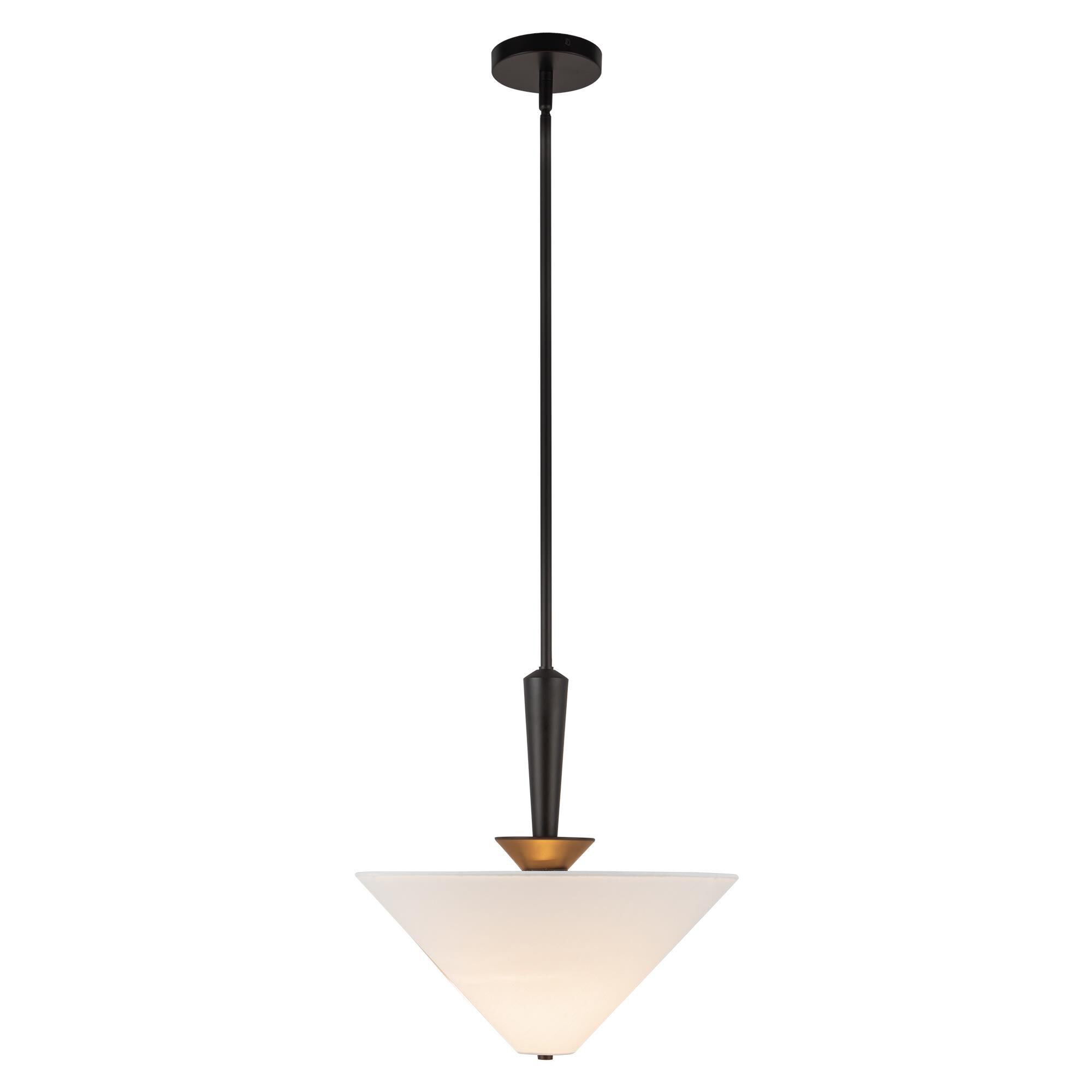 Shown in Matte Black finish and White Acrylic Diffuser glass and White Linen shade