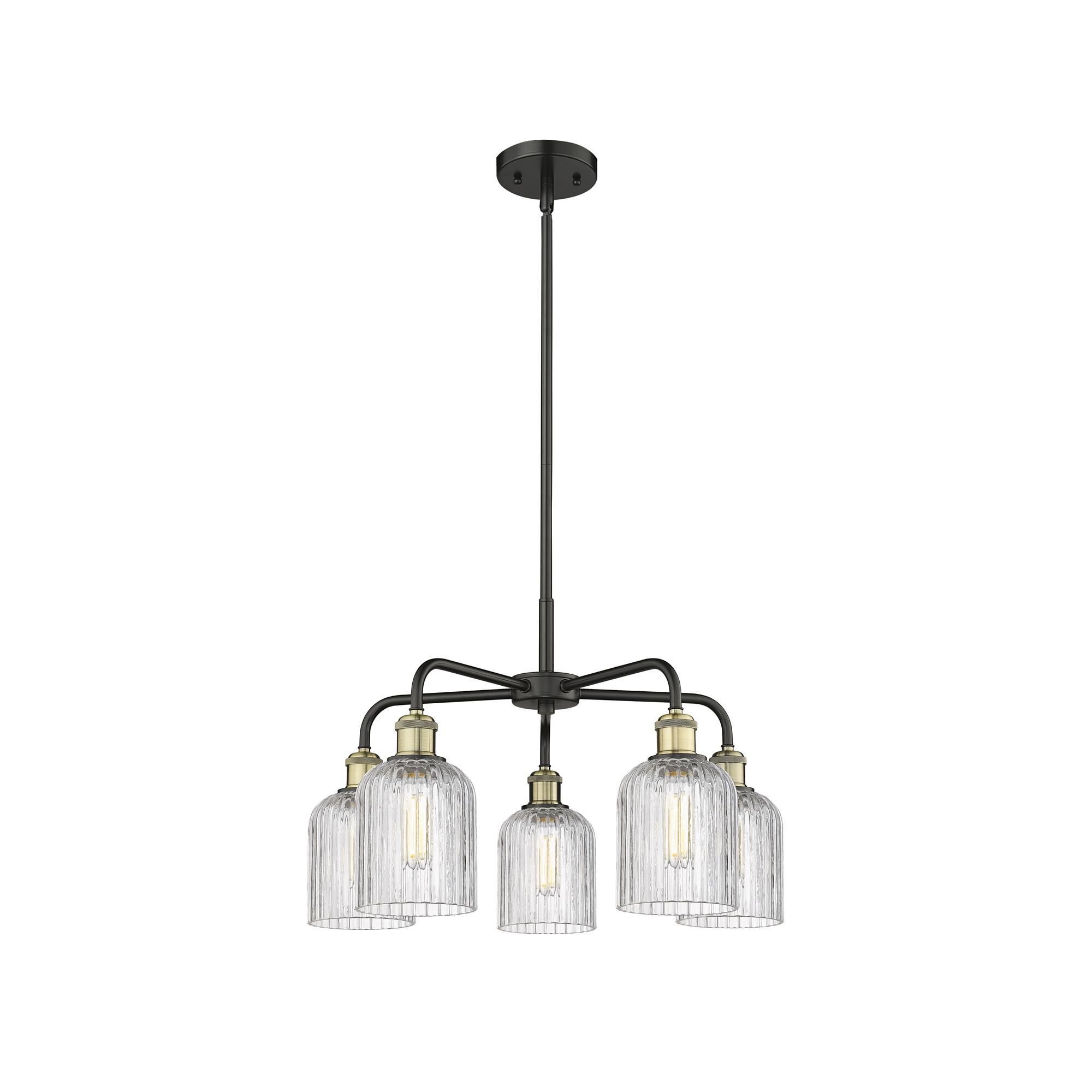 Shown in Black Antique Brass finish and Clear glass
