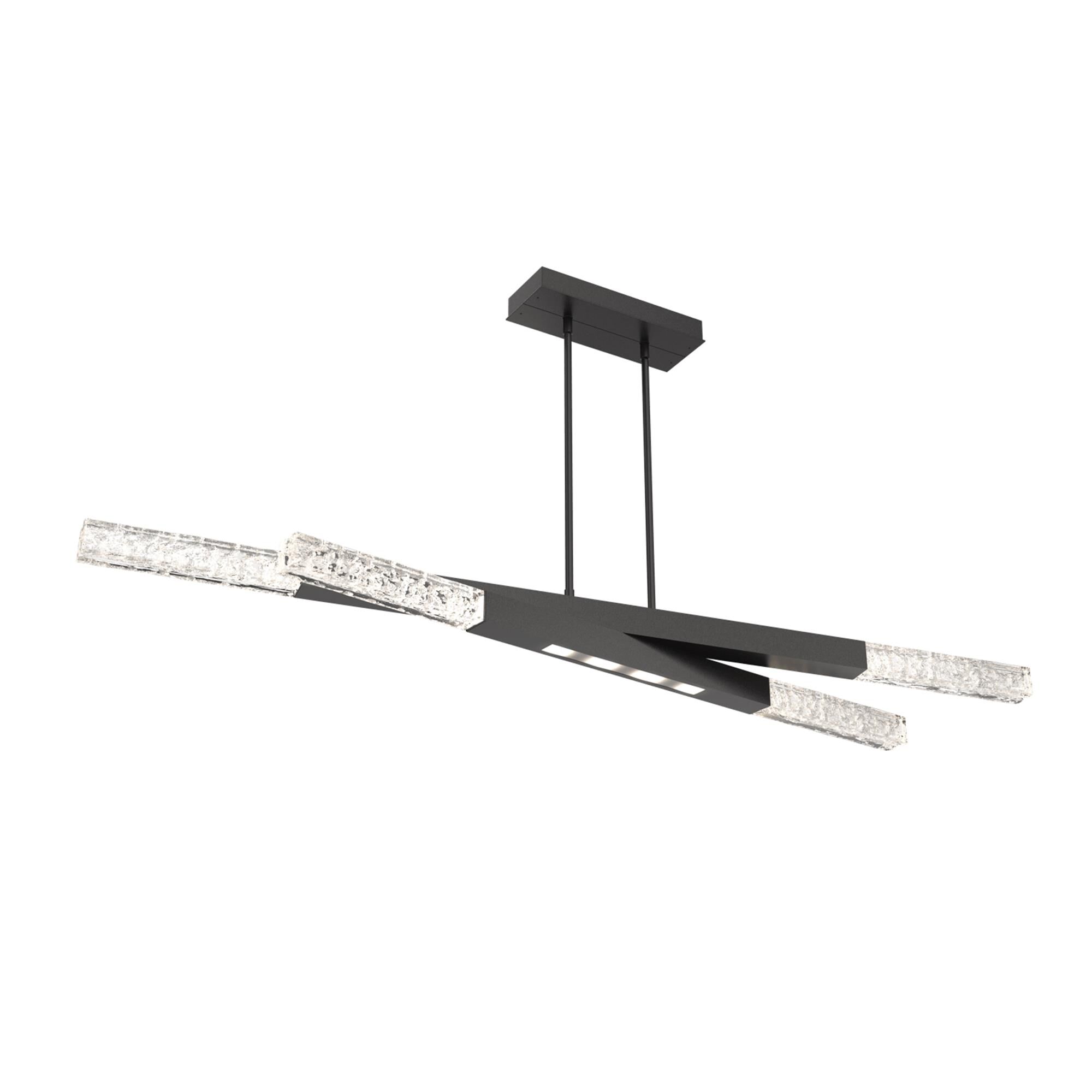Shown in Graphite finish and Clear glass