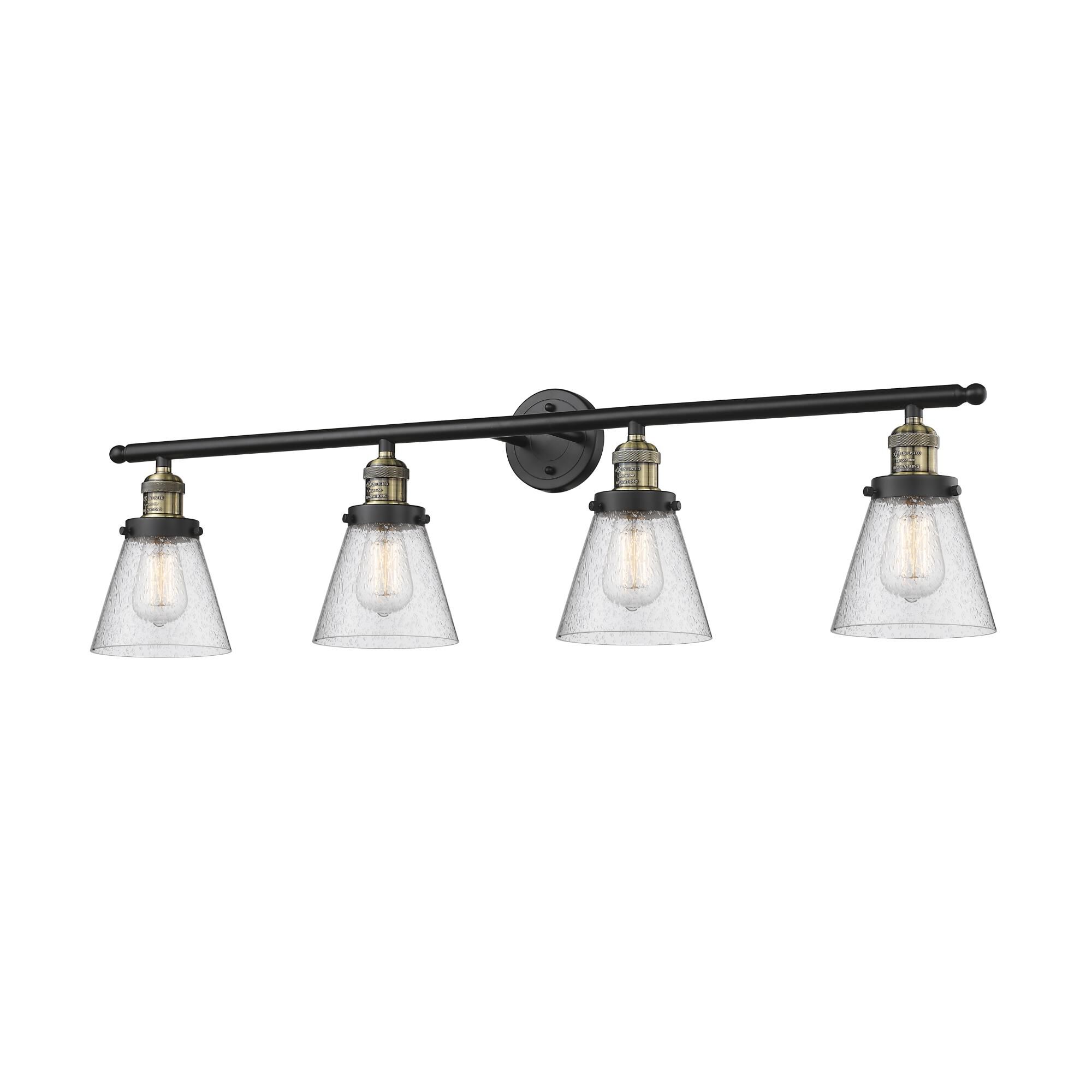 Bruno Marashlian Small Cone 42 Inch 4 Light Bath Vanity Light by Innovations Lighting