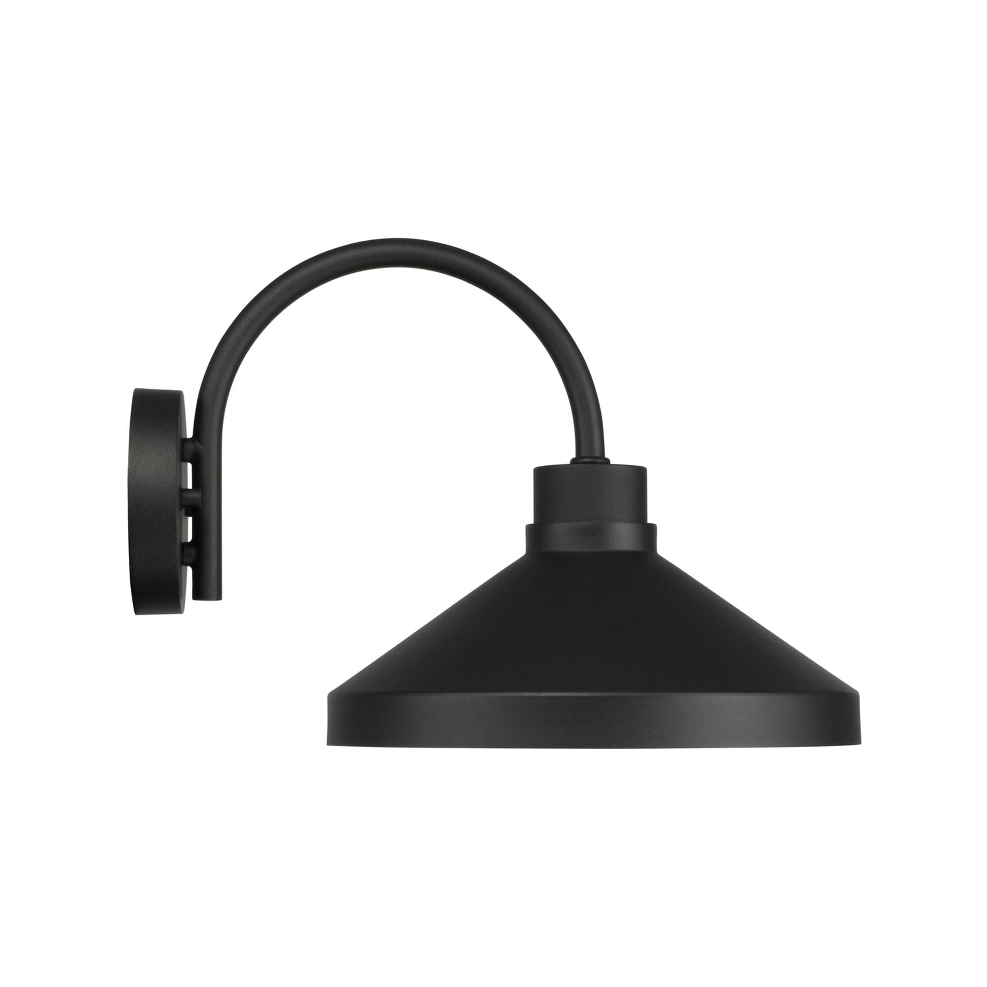 Shown in Black finish and Metal with White Interior shade