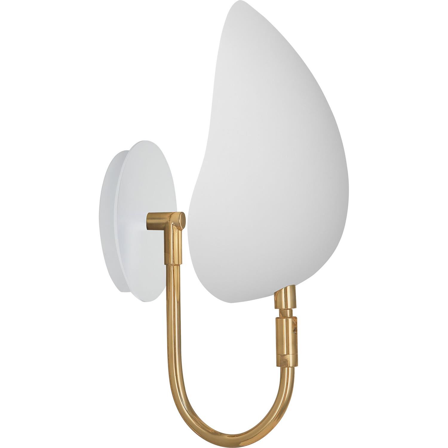 Shown in Modern Brass Finish With Satin White Adjustable Shades finish