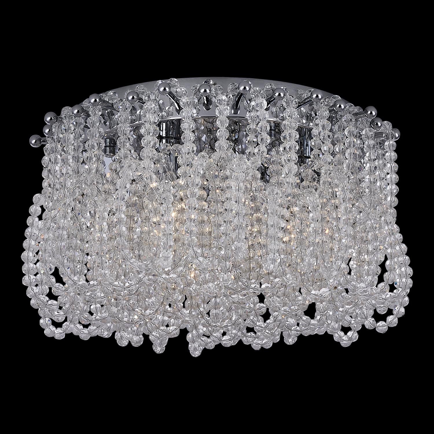 Shown in Polished Chrome finish and Firenze Clear crystal