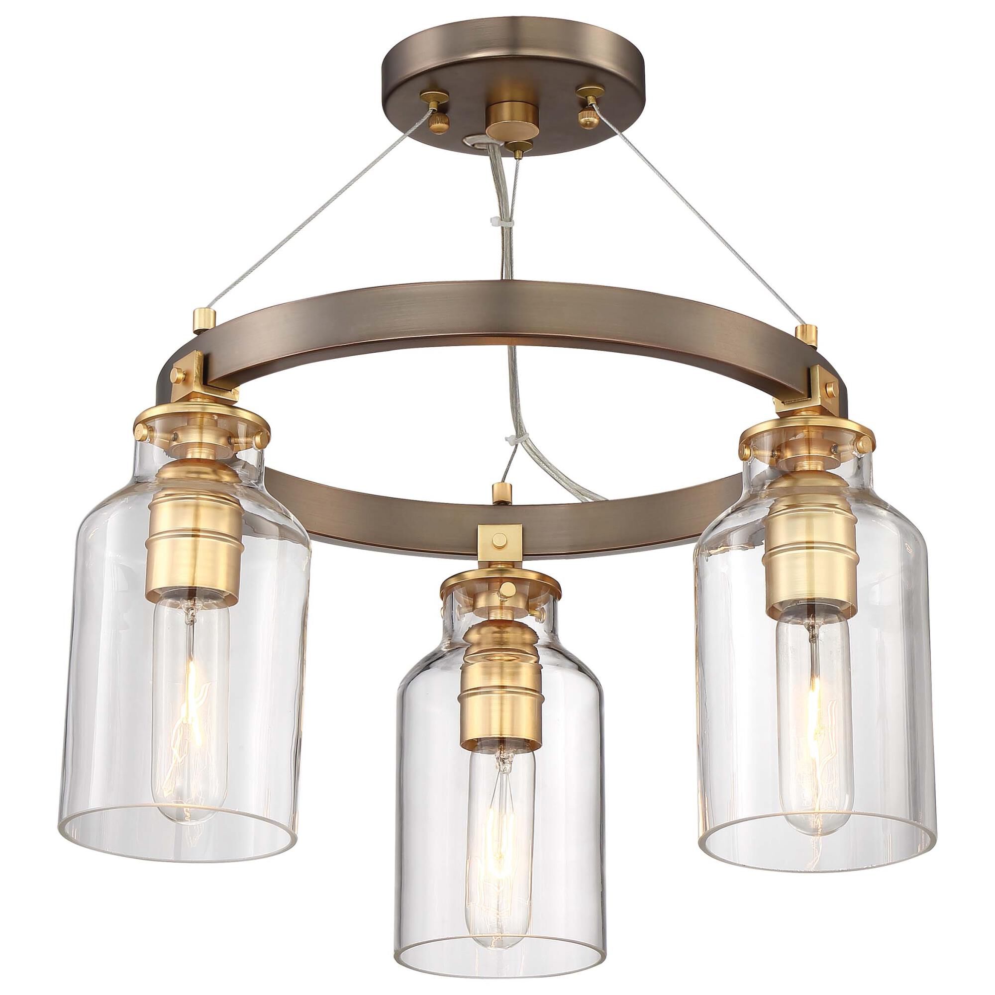 Shown in Harvard Court Bronze W/Gold Hi finish and Clear glass