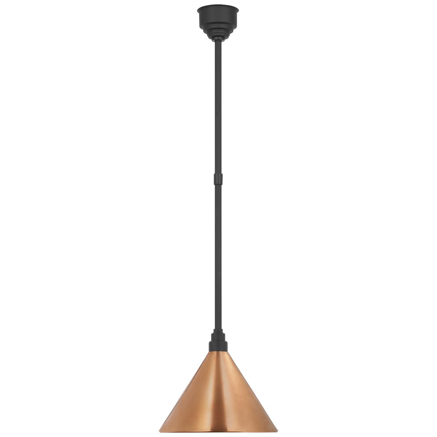 Shown in Matte Black finish and Copper shade