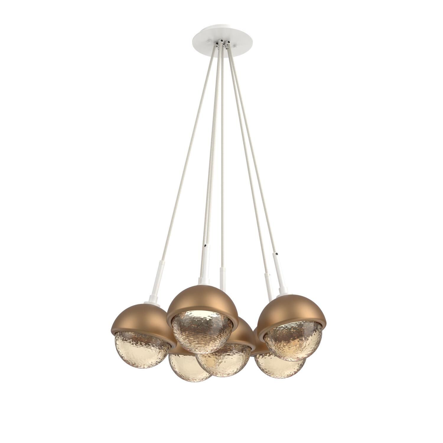 Levi Wilson Cabochon 19 Inch Multi Pendant Light by Hammerton Studio