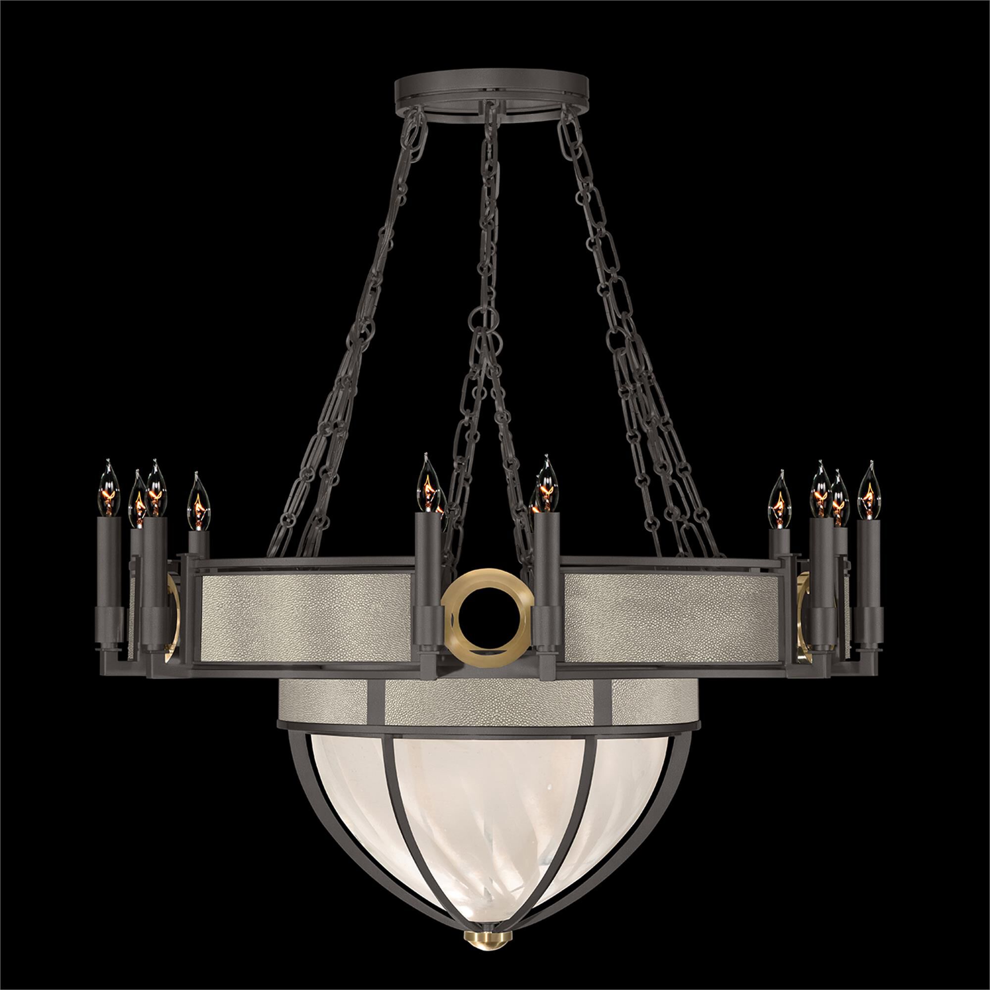 Shown in Midnight Steel and Brass  finish and Coco accent