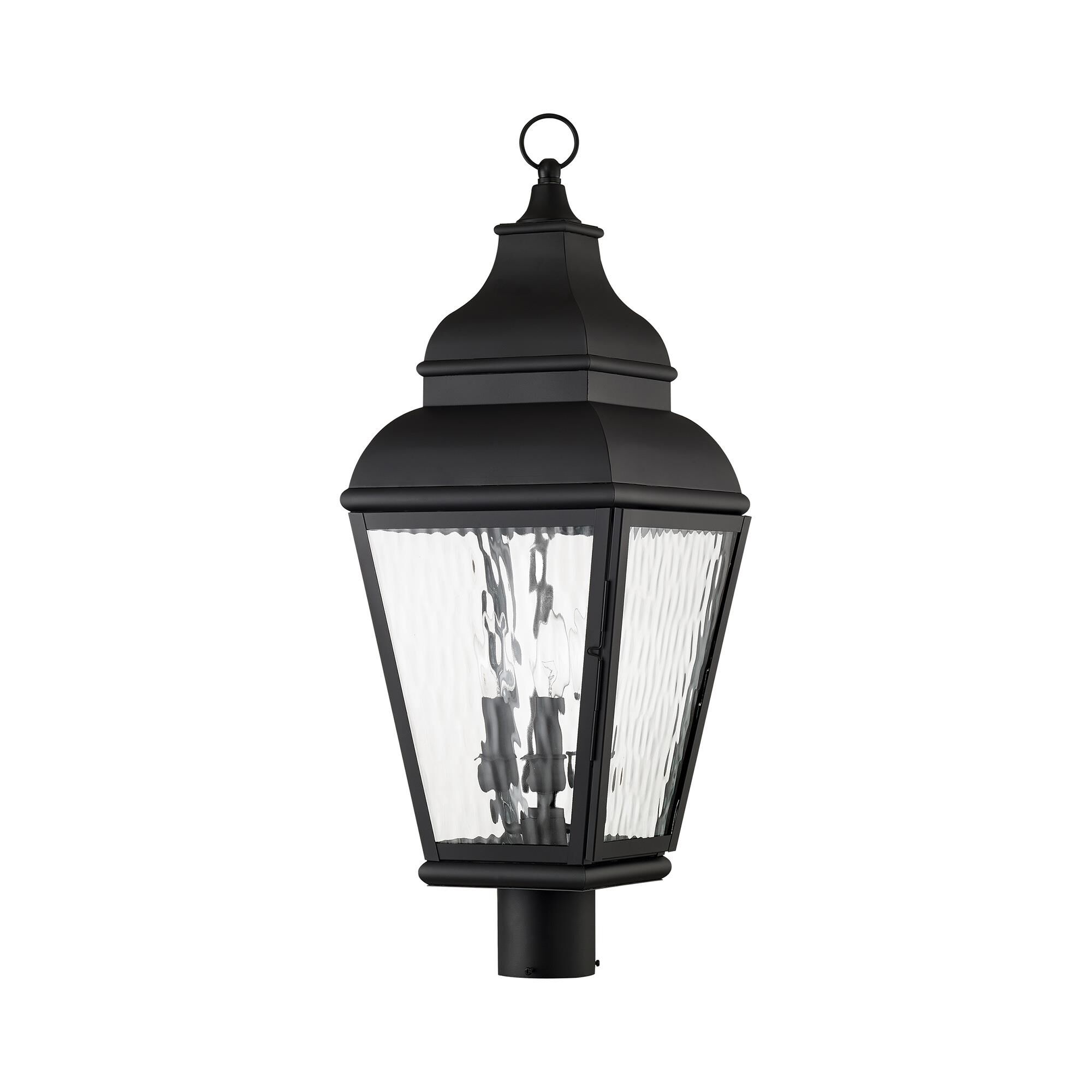 Shown in Black finish and Clear Water glass