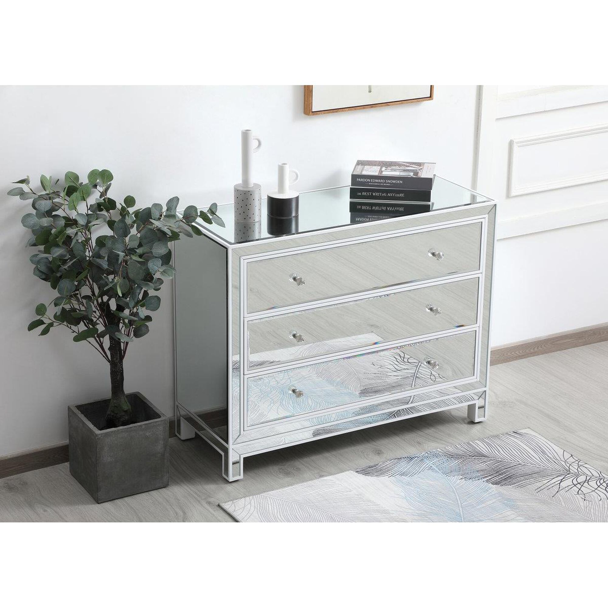 Shown in White finish