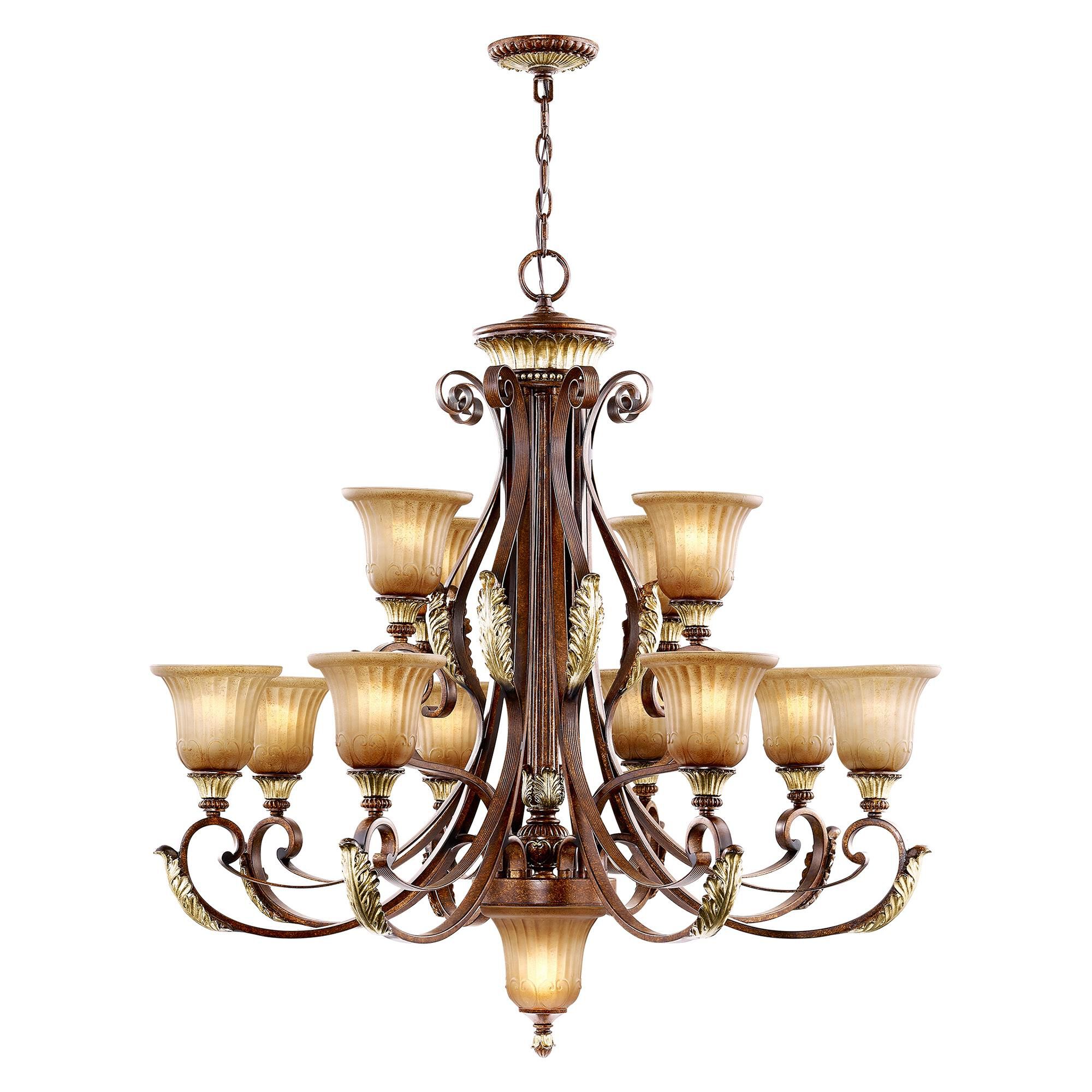 Villa Verona 40 Inch 13 Light Chandelier by Livex Lighting