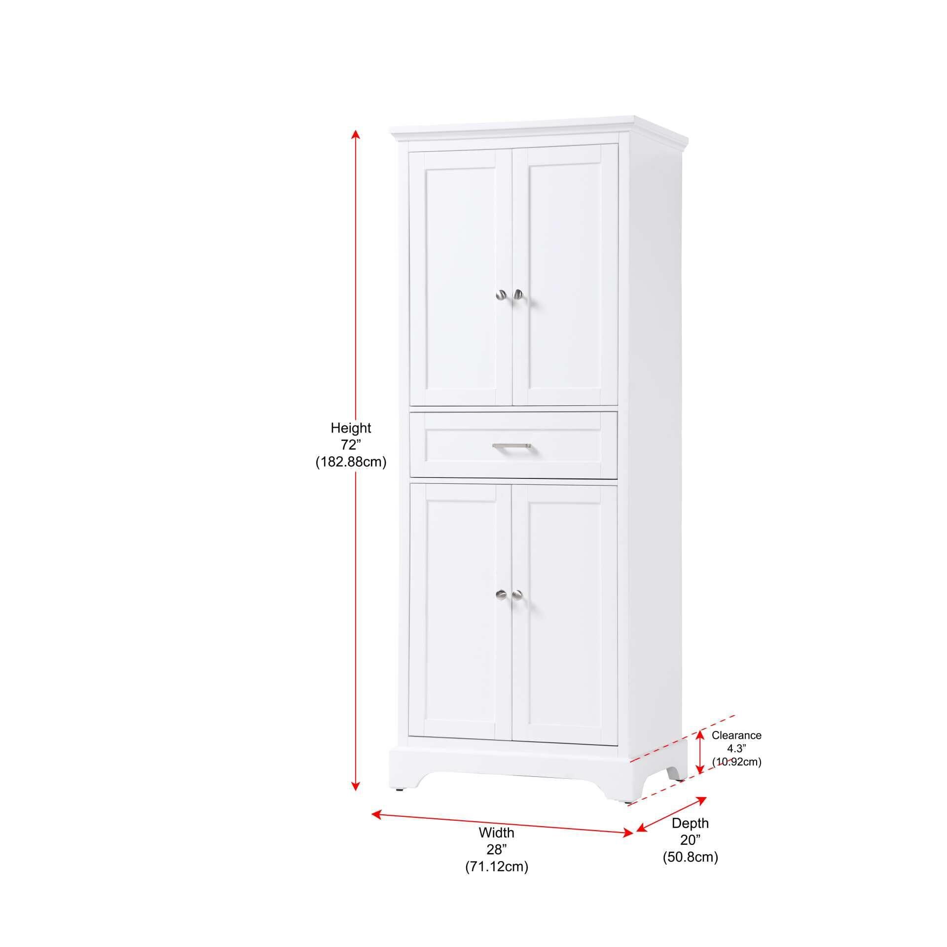 Americana 72 Inch Storage Cabinet by Elegant Decor