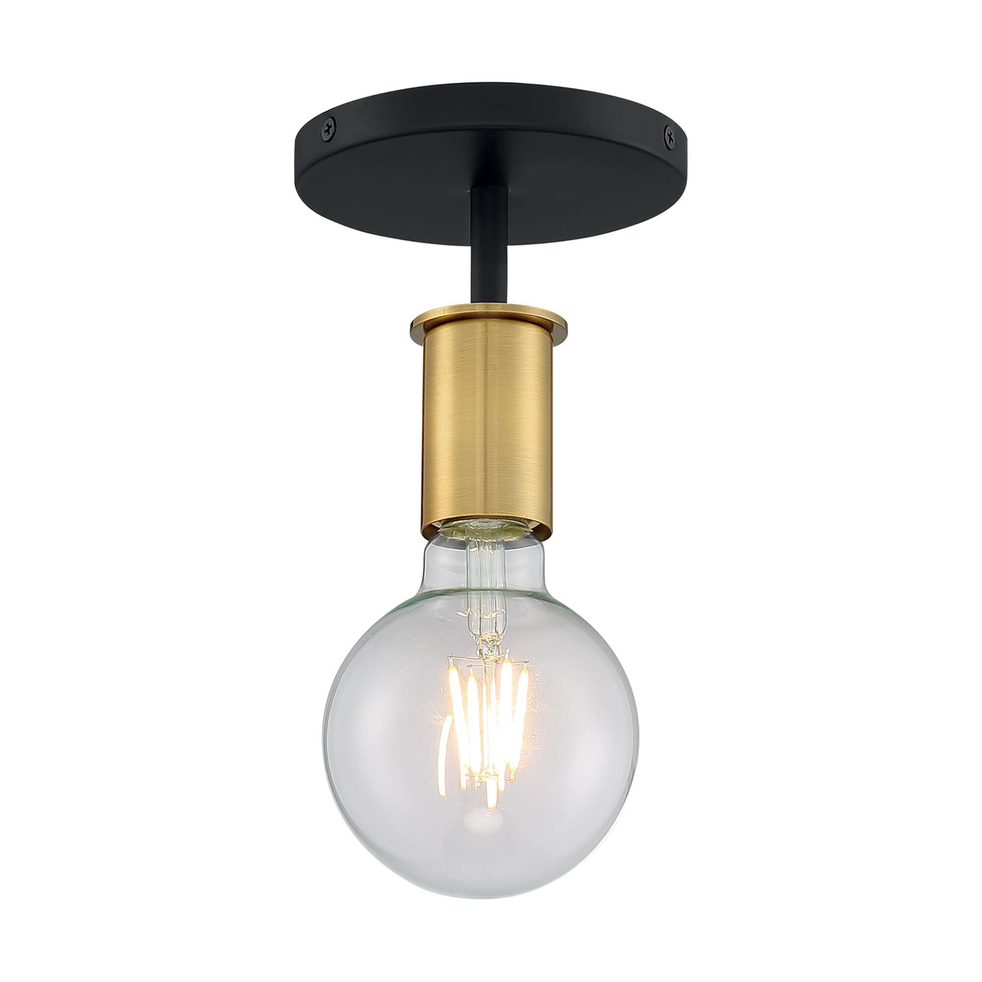 Ryder 1 Light Semi Flush Mount by Nuvo Lighting