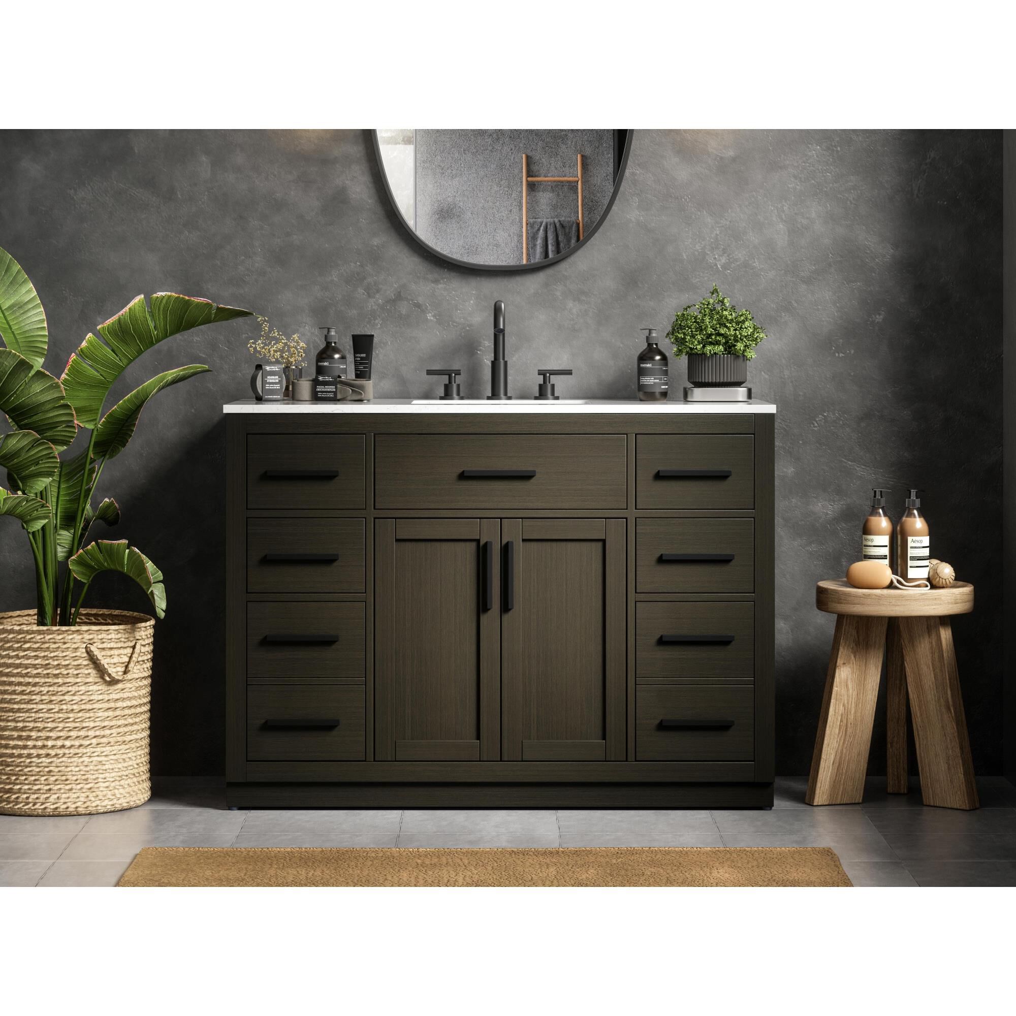 Shown in Mocha Brown finish