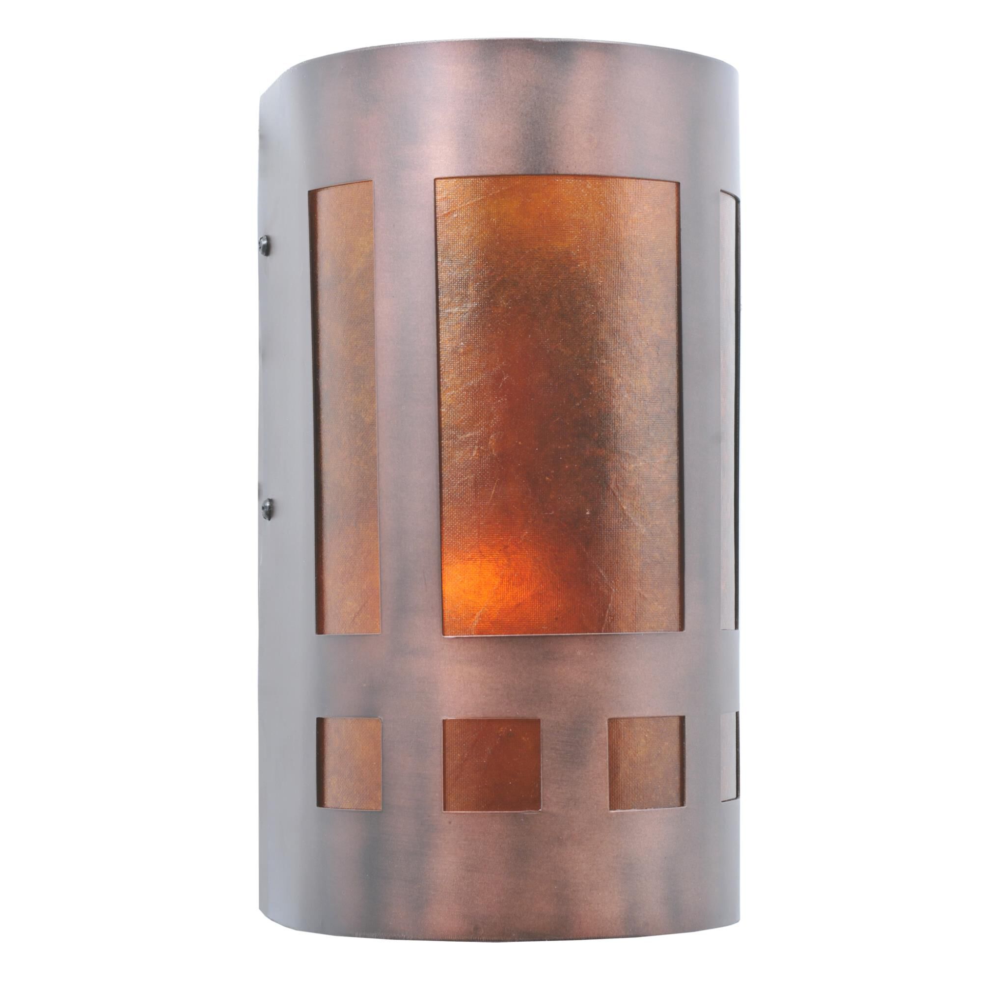 Van Erp Amber Mica 9 Inch Wall Sconce by Meyda Lighting