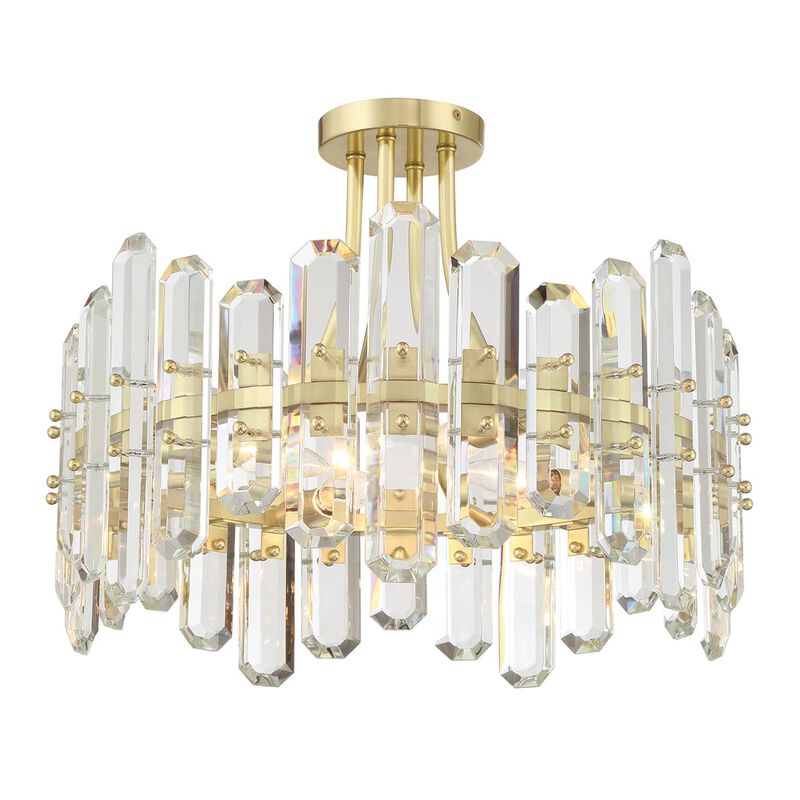 Bolton 21 Inch 4 Light Semi Flush Mount by Crystorama