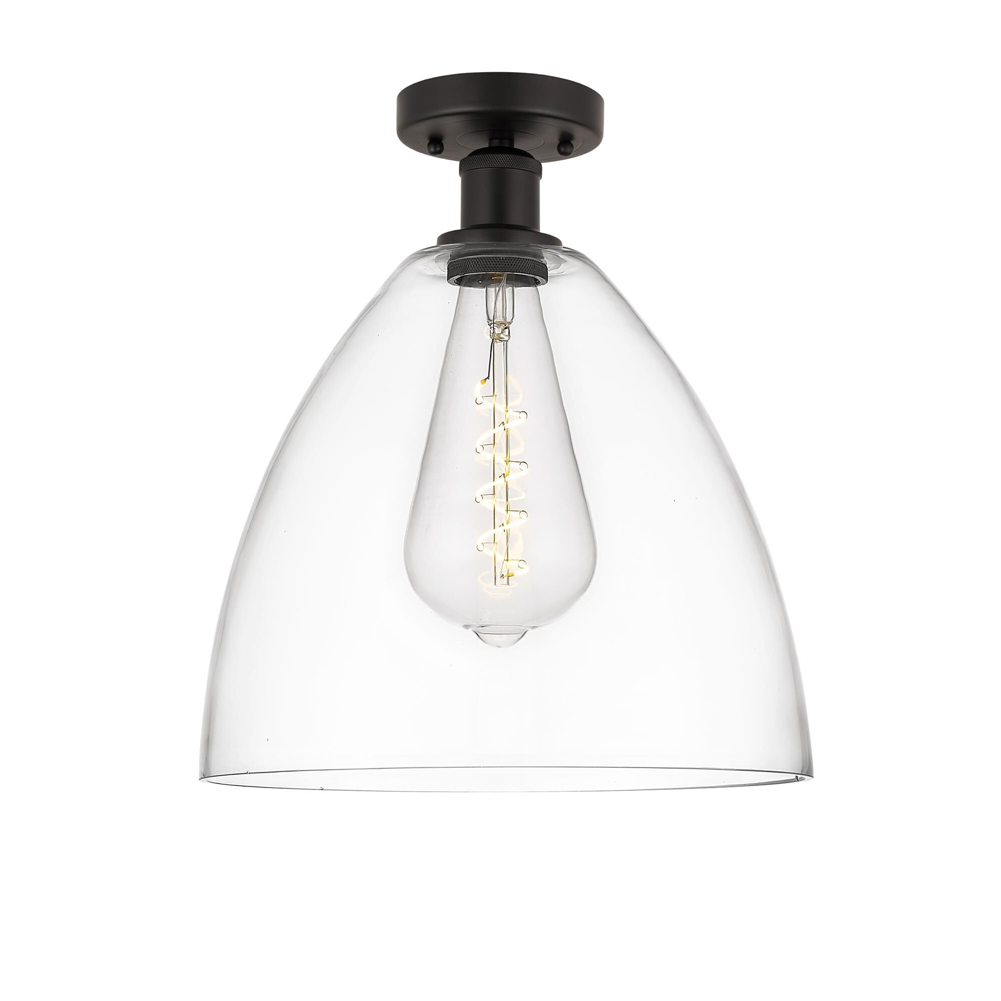 Shown in Oil Rubbed Bronze finish and Clear glass