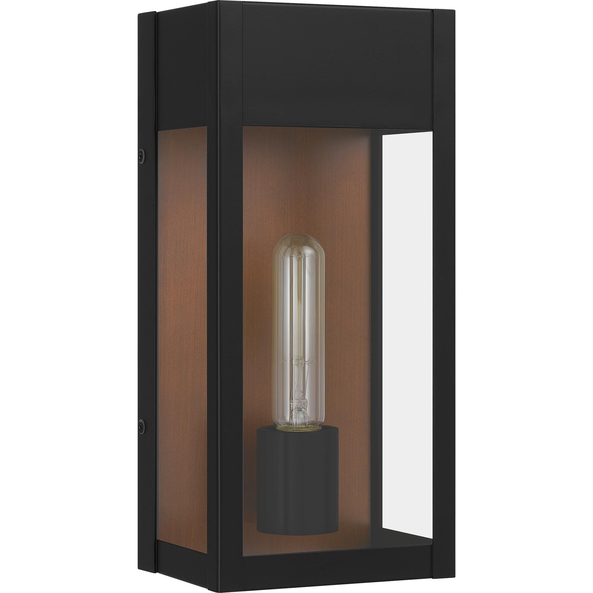 Shown in Matte Black finish and Glass shade