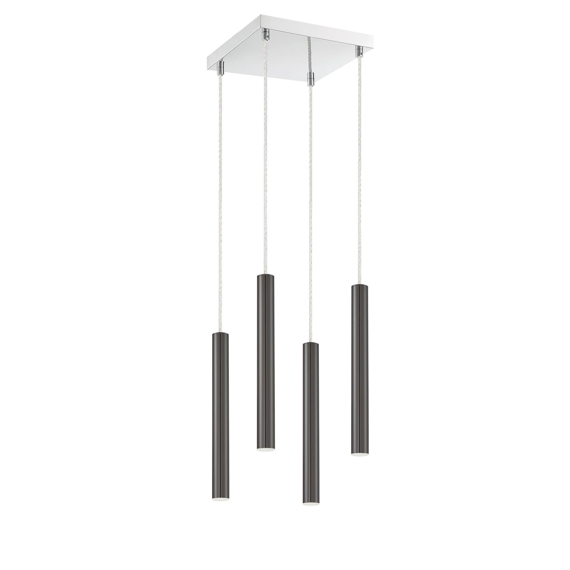 Shown in Chrome finish and Steel glass and Steel shade