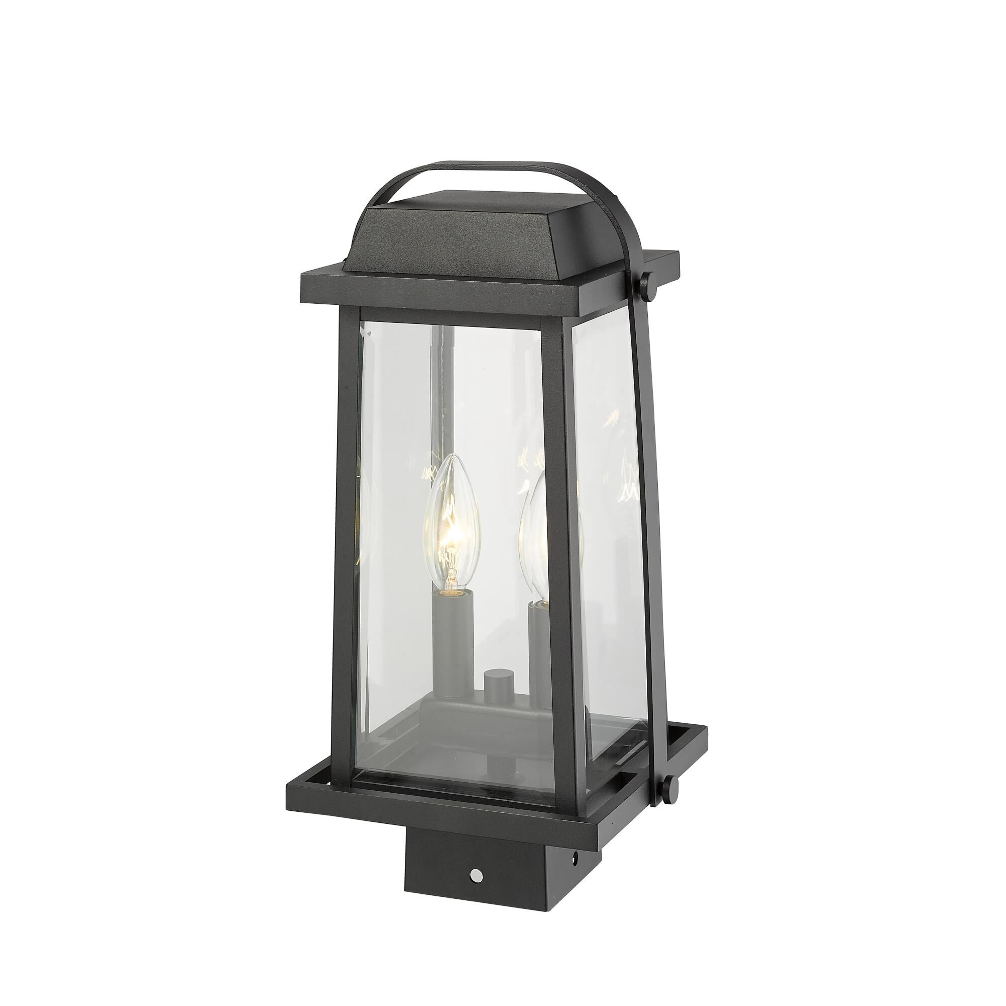 Millworks 15 Inch Tall 2 Light Outdoor Post Lamp by Z-Lite