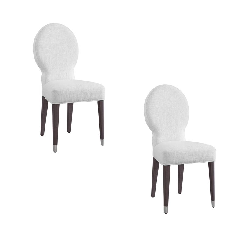 Farrah 19 Inch Dining Chair Set of 2 by Bassett Mirror Company