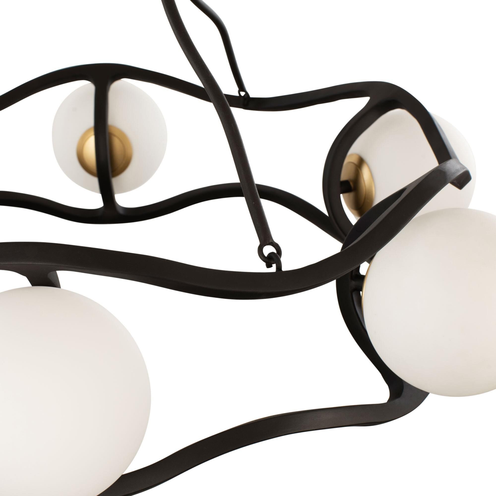 Black Betty 36 Inch 6 Light Chandelier by Varaluz