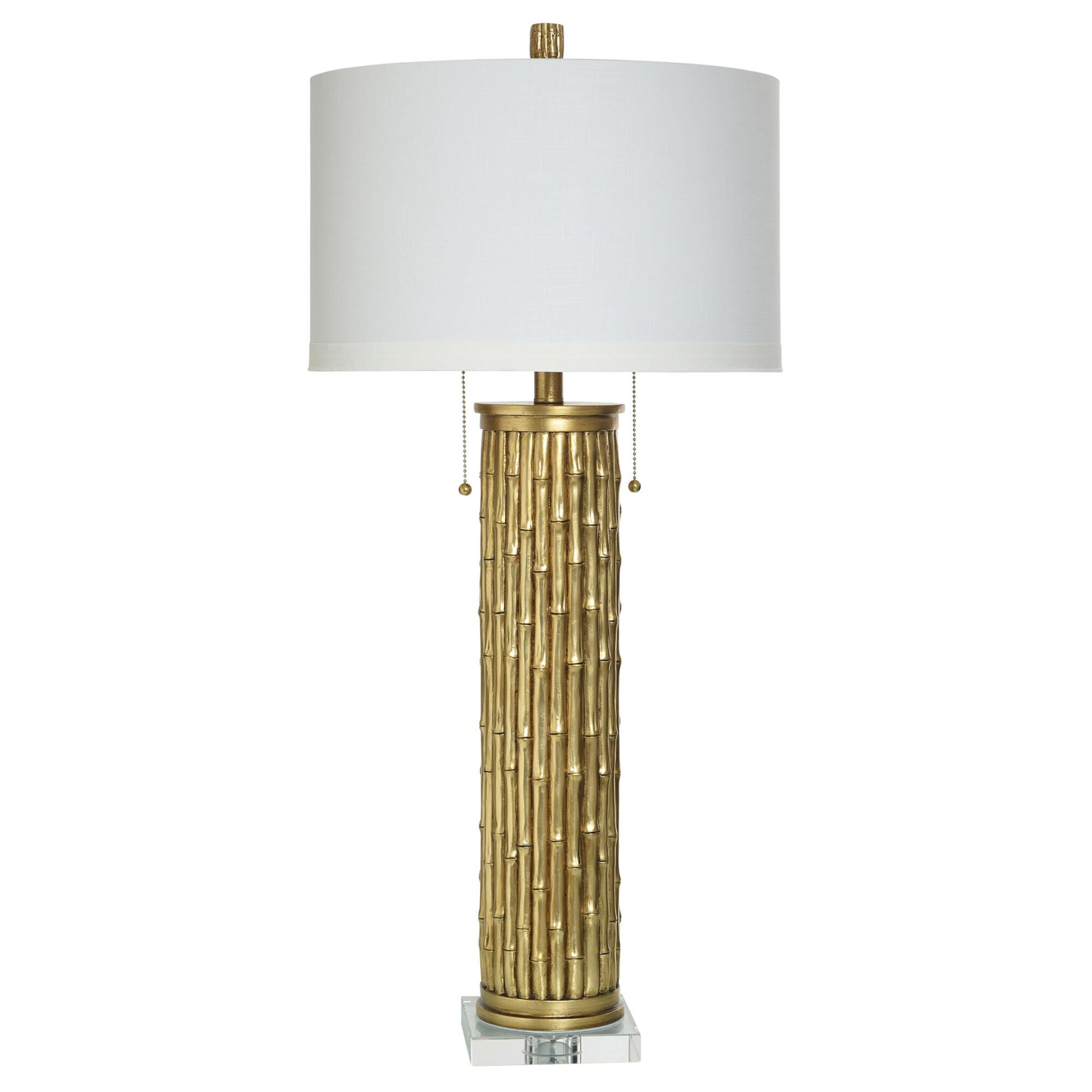 Shown in Gold finish and White shade