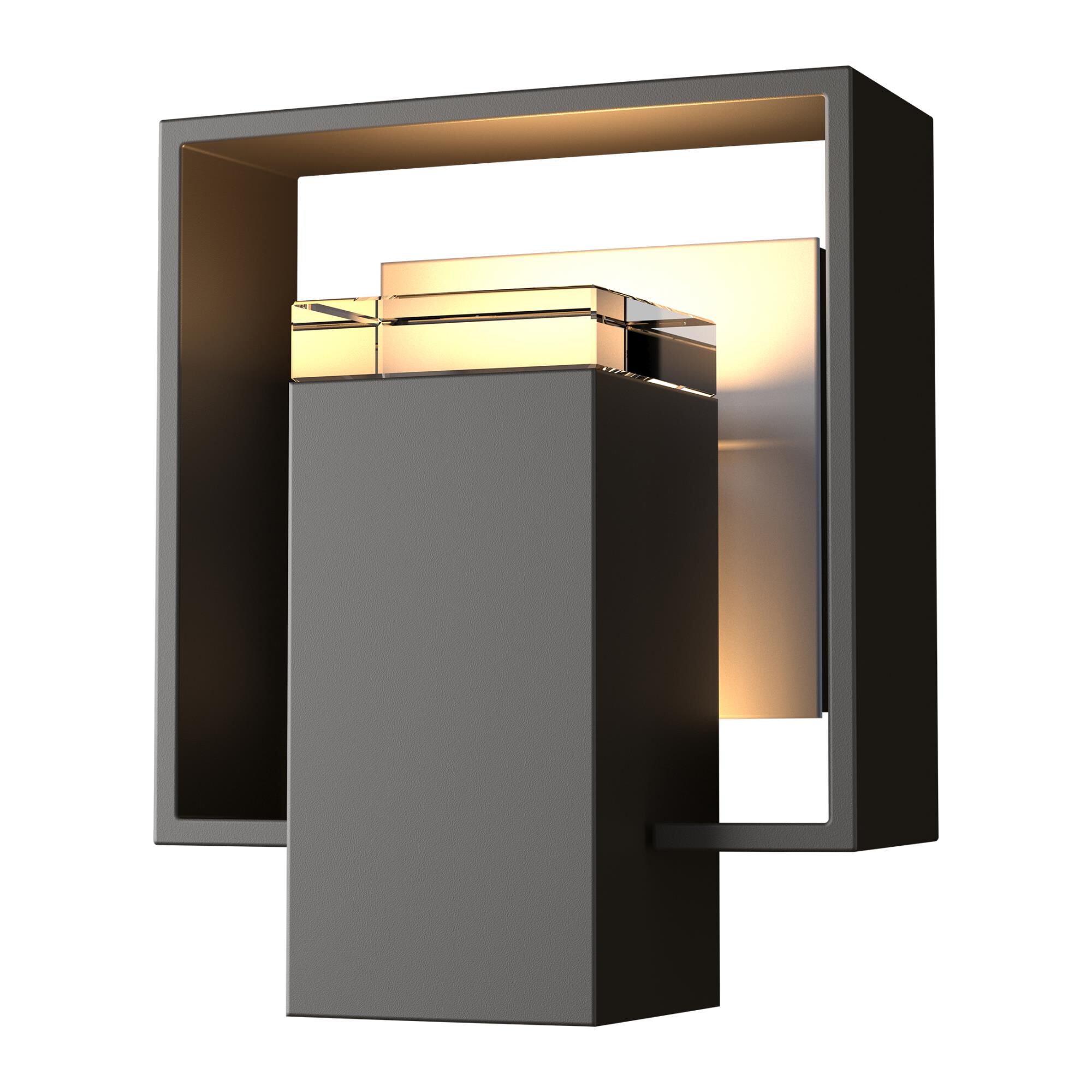 Hubbardton Forge Shadow Box 8 Inch Tall Outdoor Wall Light