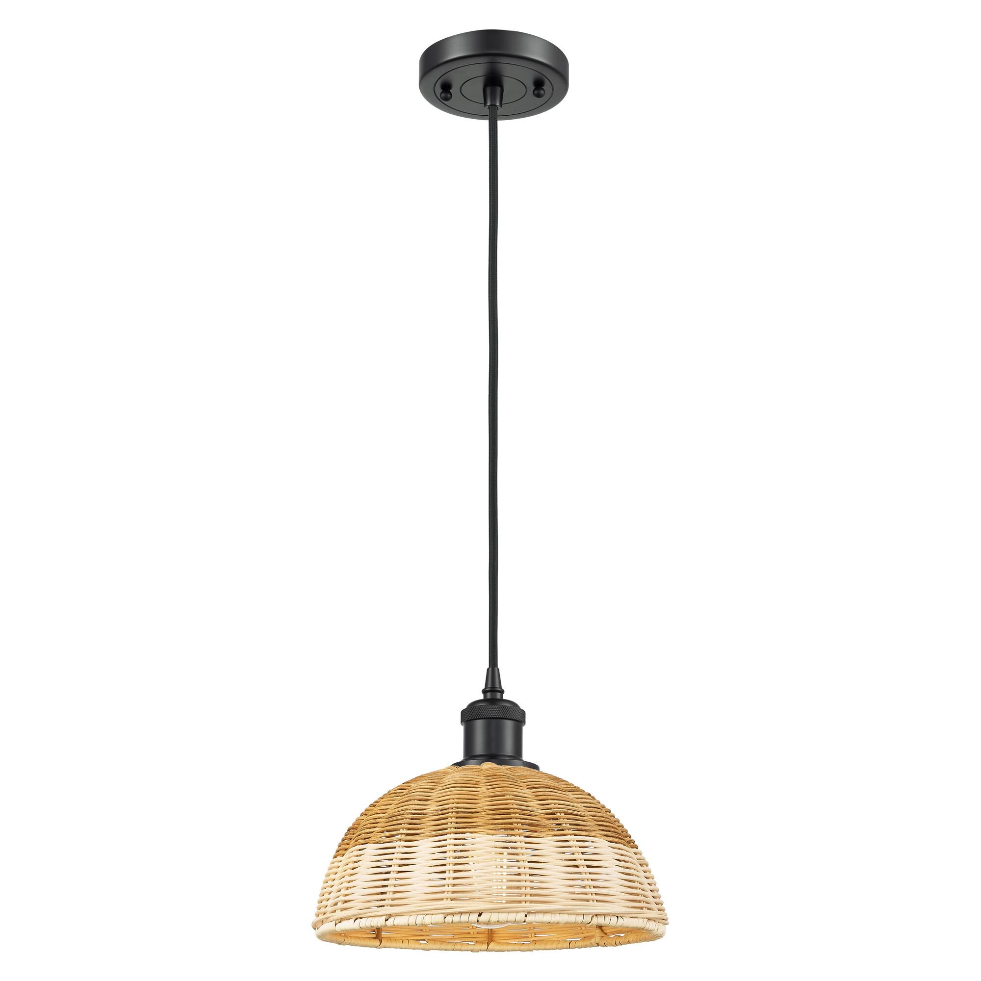 Shown in Matte Black finish and Natural shade