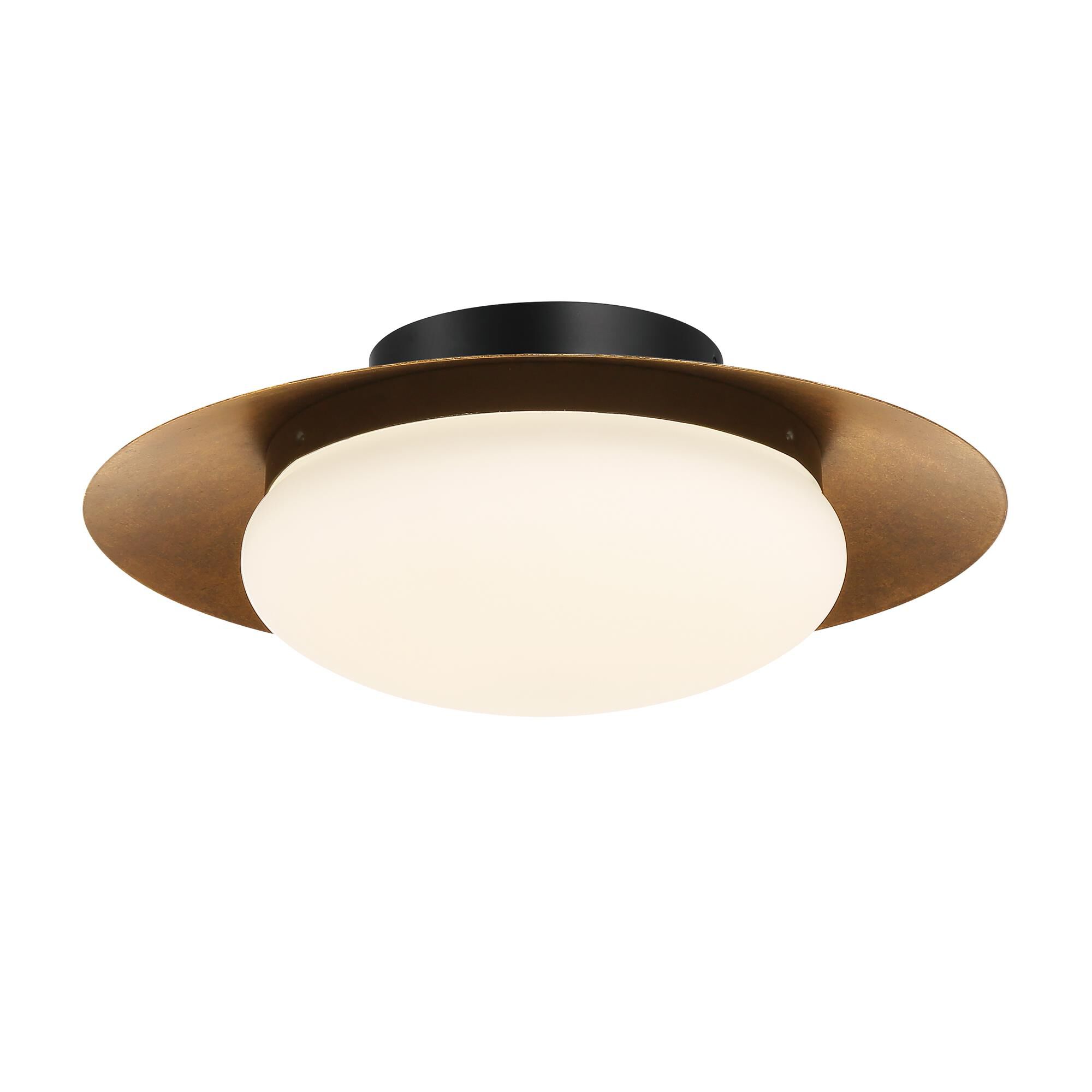 Shown in Sand Coal & Halcyon Gold finish and Etched Opal glass and Glass shade