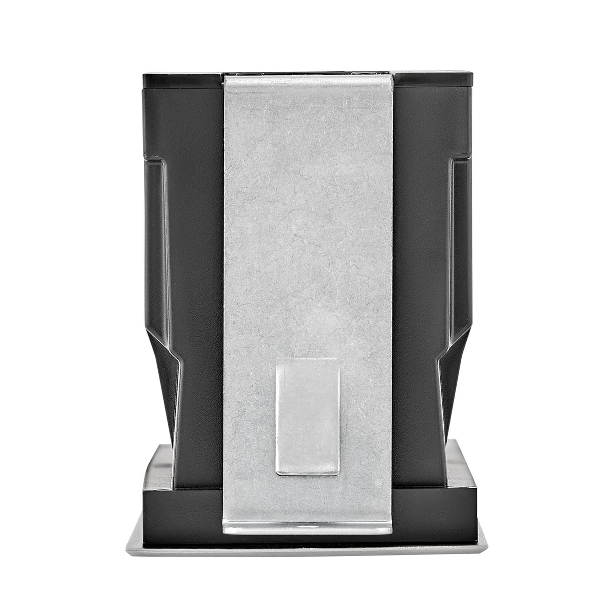 Shown in Stainless Steel finish and Frosted glass