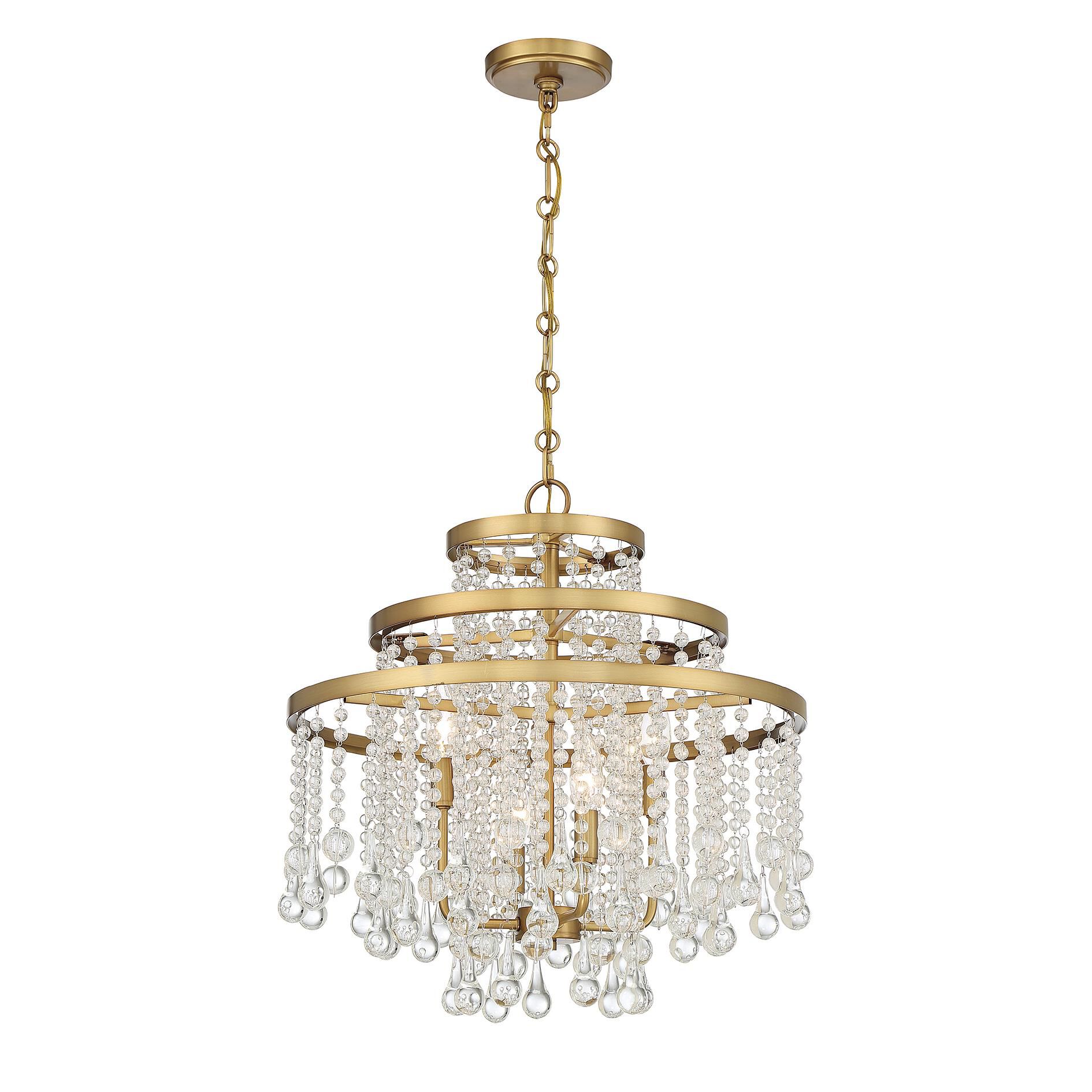 Luna 20 Inch 4 Light Mini Chandelier by Savoy House