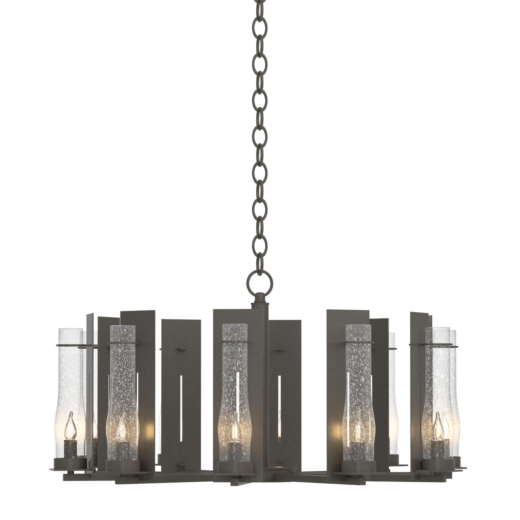 New Town 30 Inch 10 Light Chandelier by Hubbardton Forge
