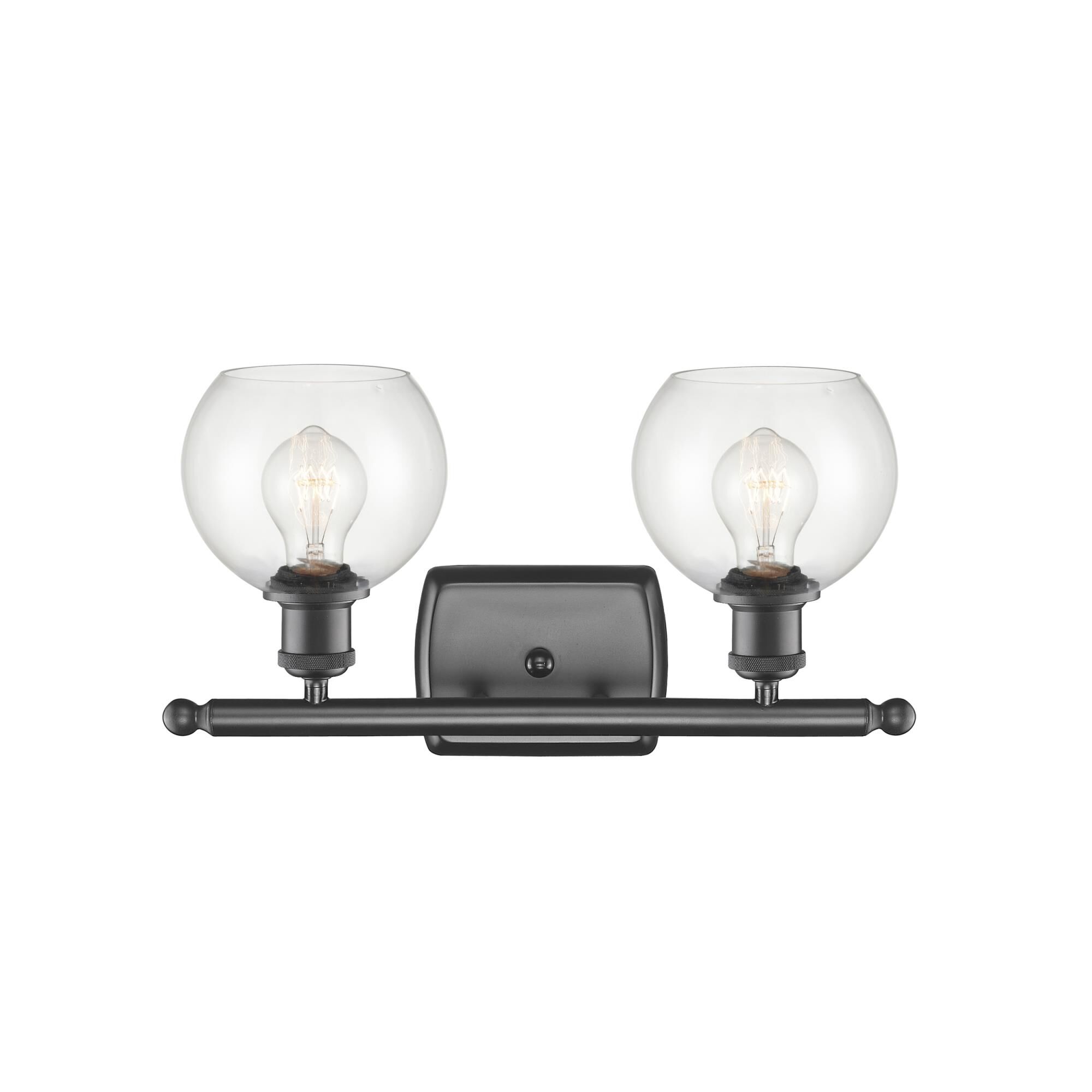 Shown in Oil Rubbed Bronze finish and Clear Athens glass and No Shade shade