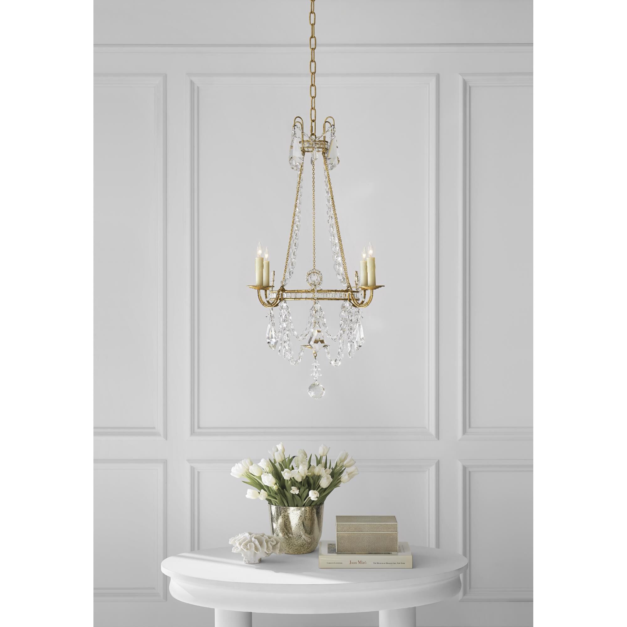 J. Randall Powers Sharon 24 Inch 4 Light Chandelier by Visual Comfort Signature Collection