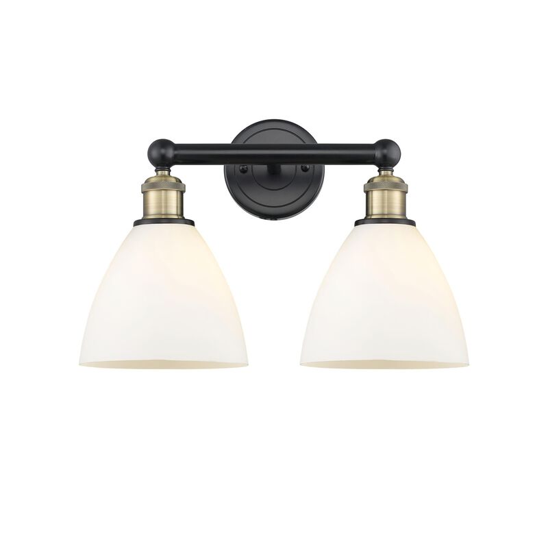 Bruno Marashlian Bristol Glass 16 Inch 2 Light Bath Vanity Light by Innovations Lighting