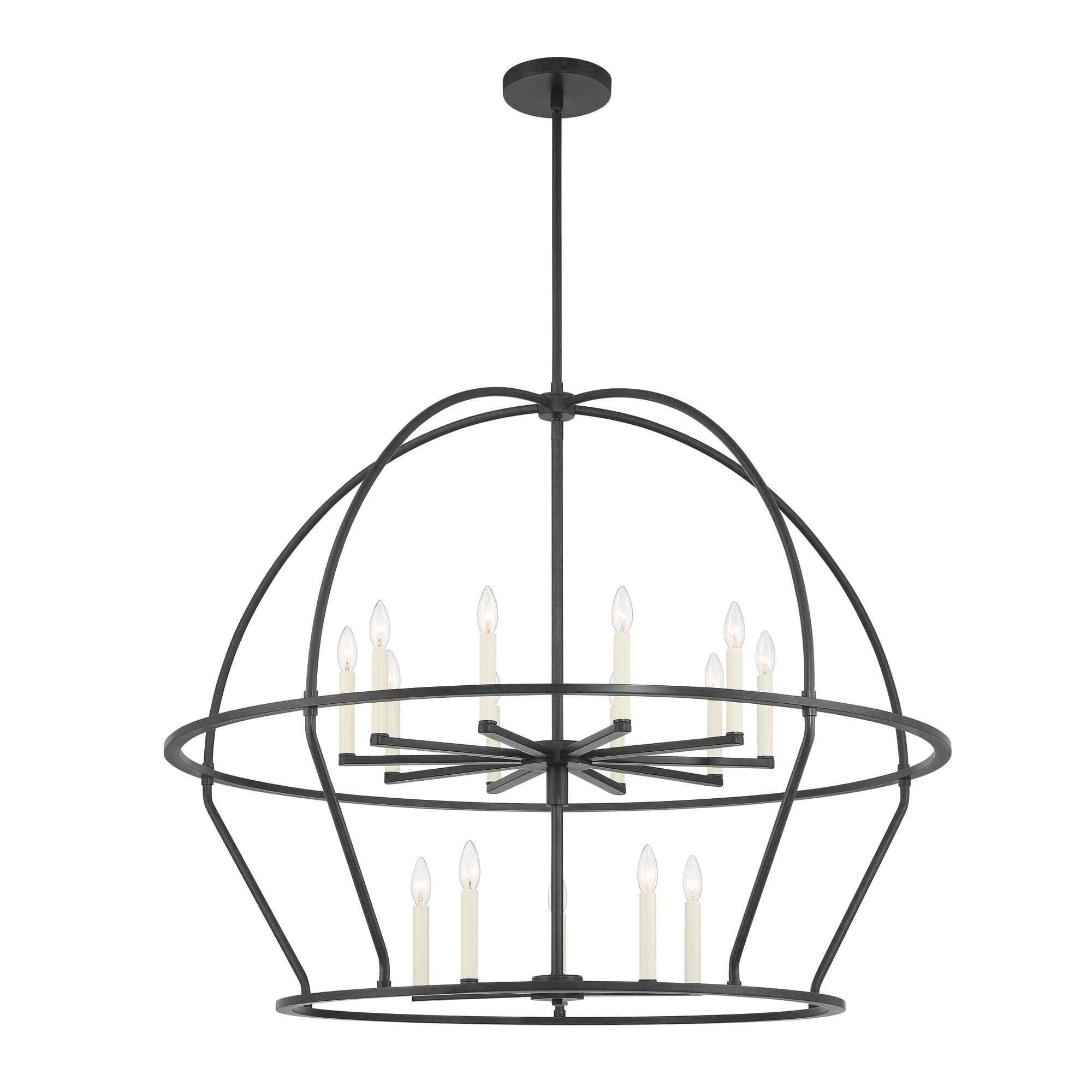 Abbott 48 Inch 15 Light Chandelier by Crystorama